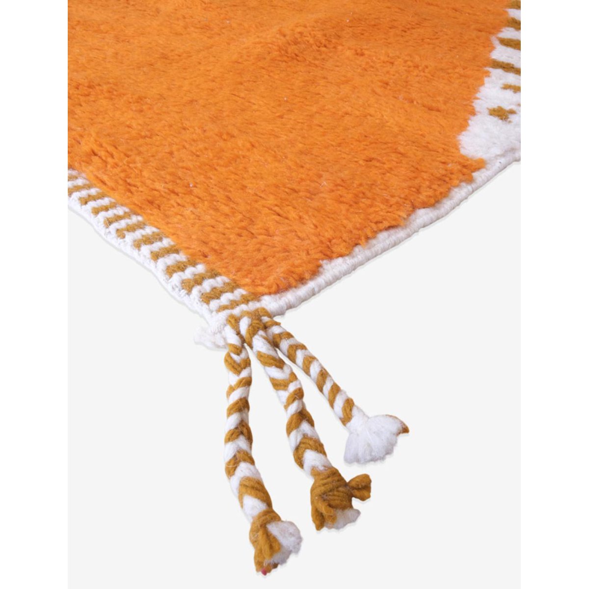 Tapis de couloir berbère etnique chic pure laine 97 x 351 cm orange terre cuite, AFK LIVING