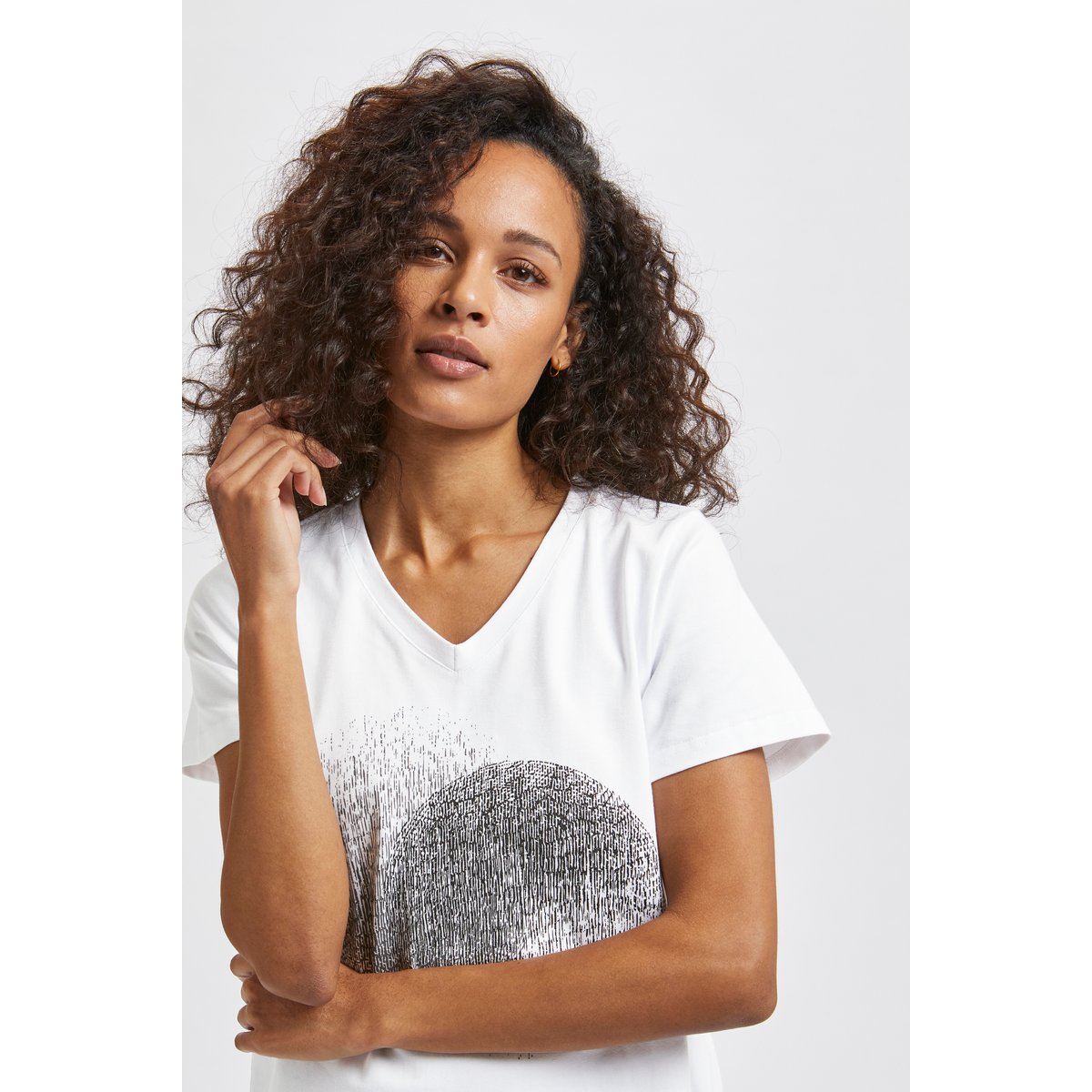 T-shirt blanc optical white, KAFFE