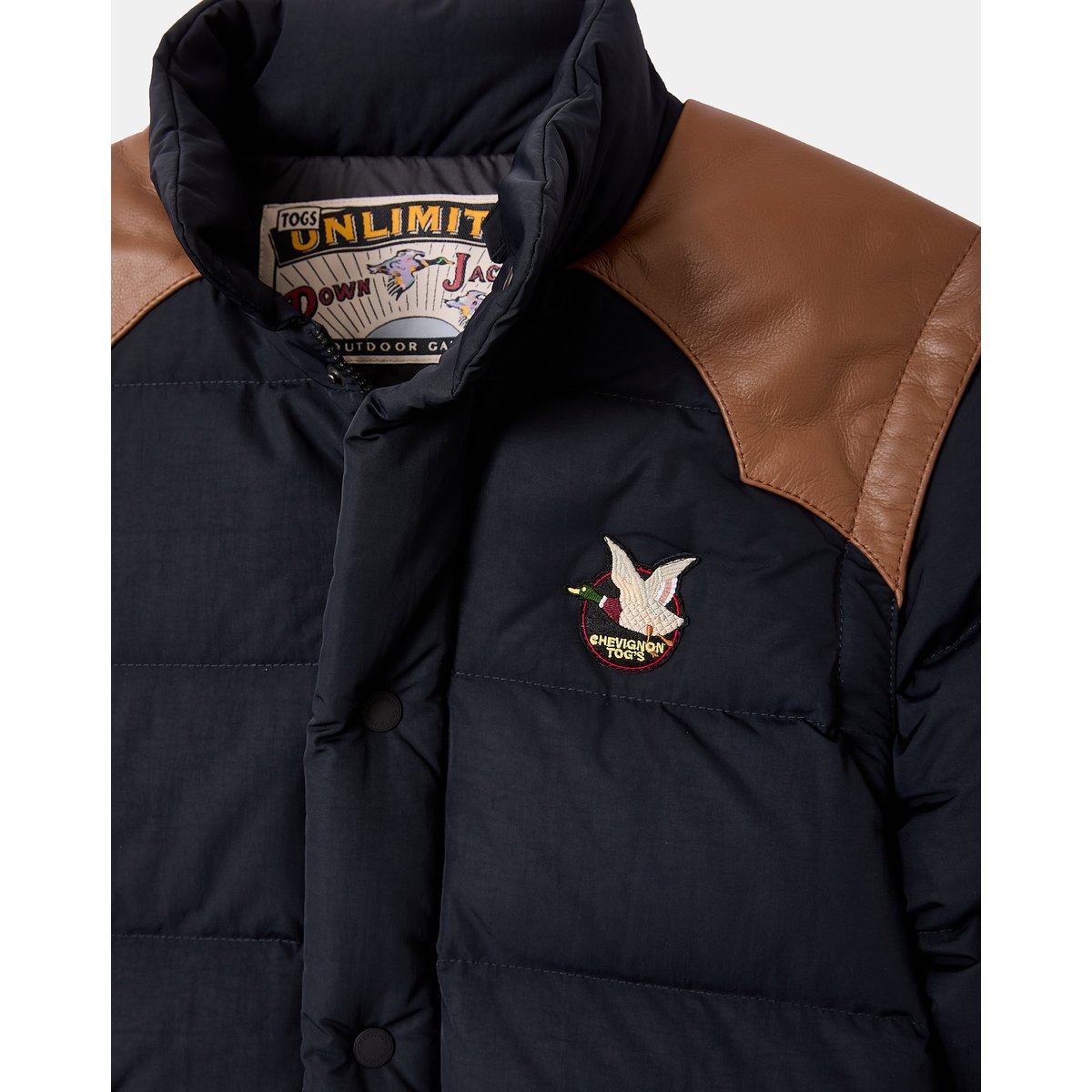 Doudoune uni col montant K TOGS noir, CHEVIGNON