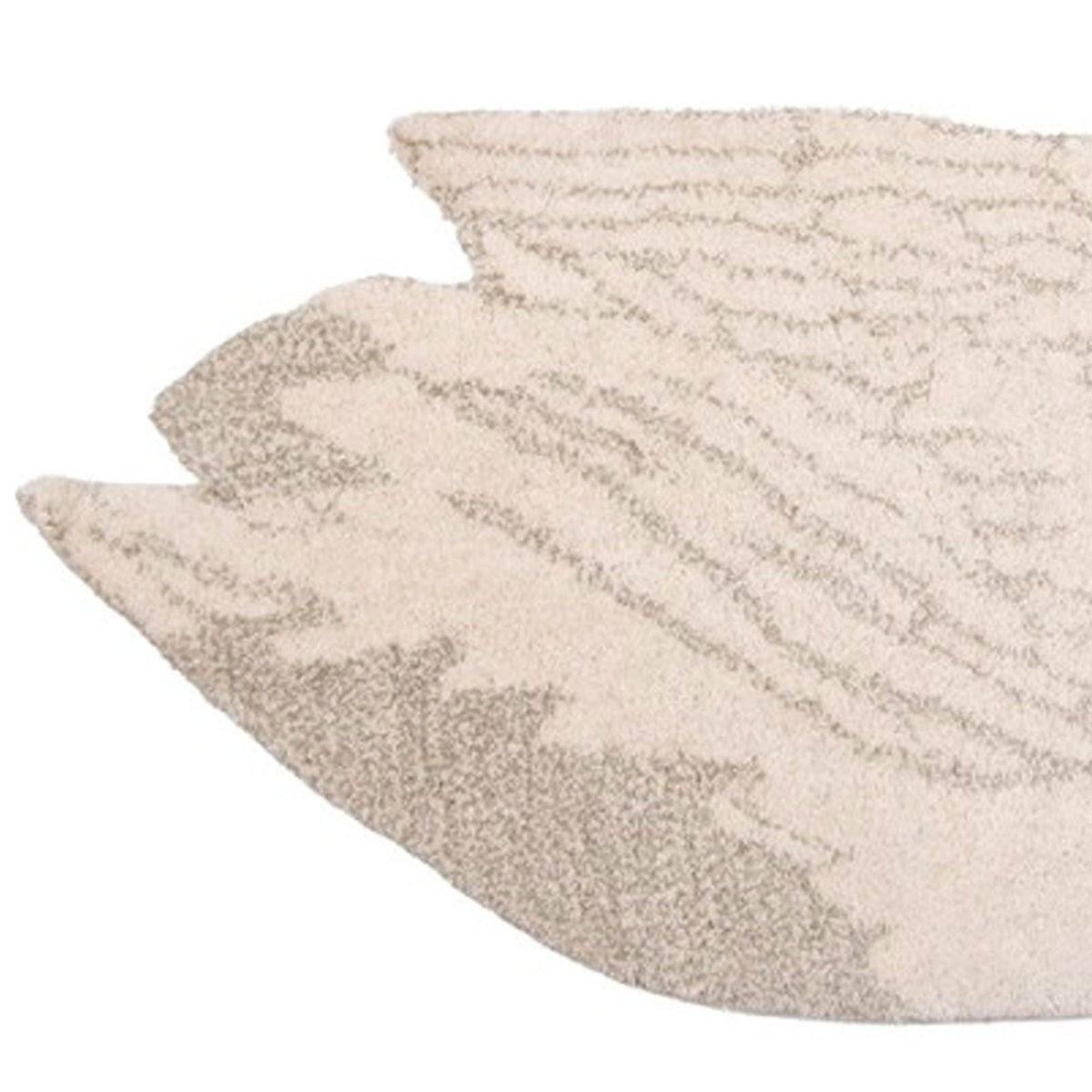 Tapis chambre enfant cygne laine 60x90cm blanc, WADIGA