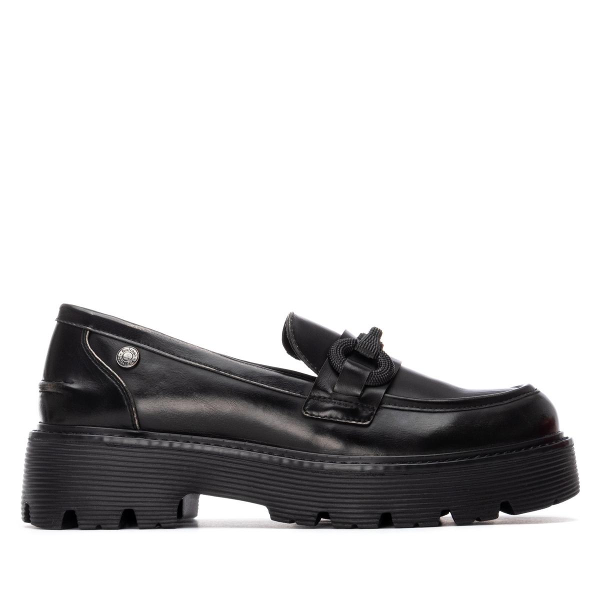 Chaussure Mocassin Plaine Décontractée noir, REFRESH