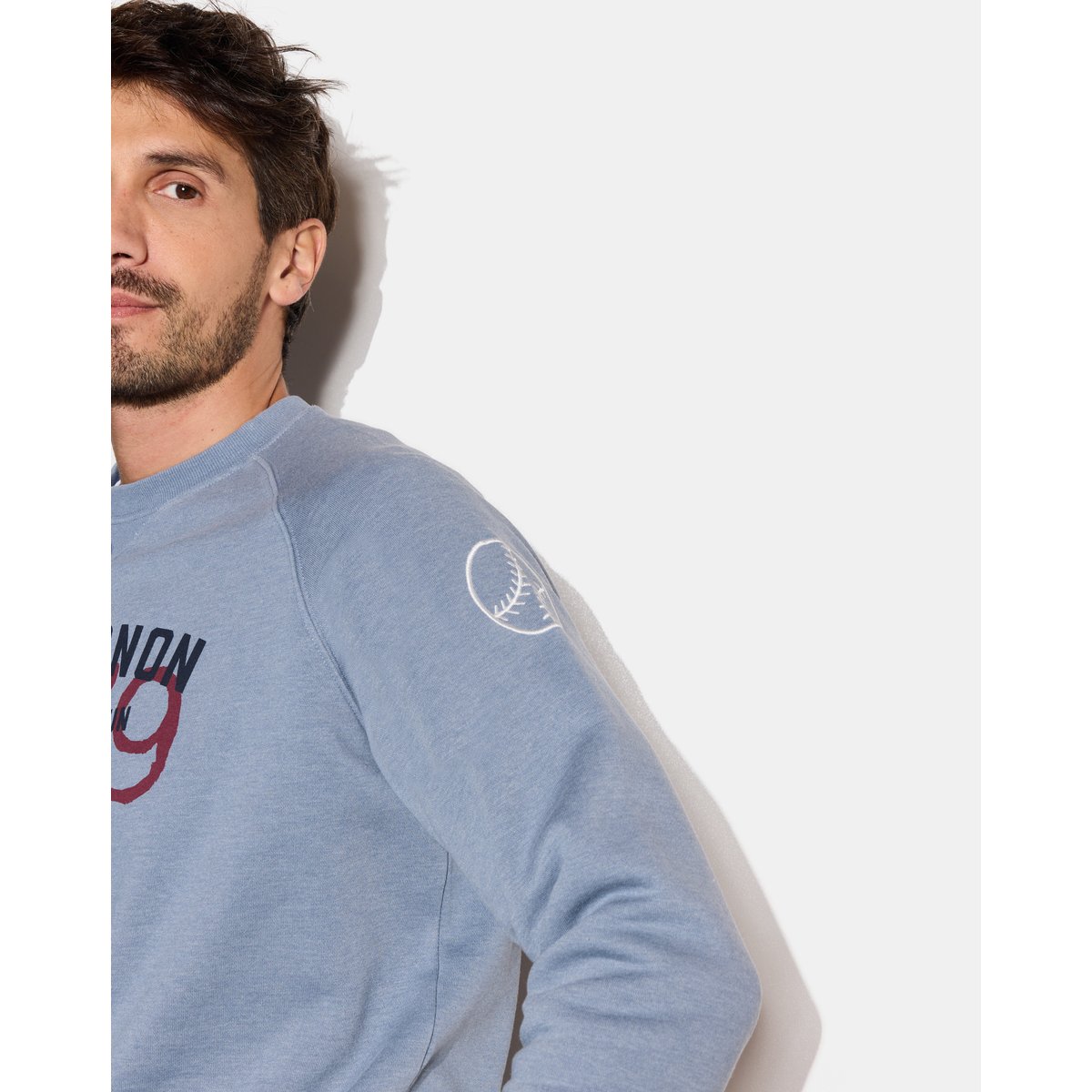 Sweat Shirt en coton DERBY bleu, CHEVIGNON