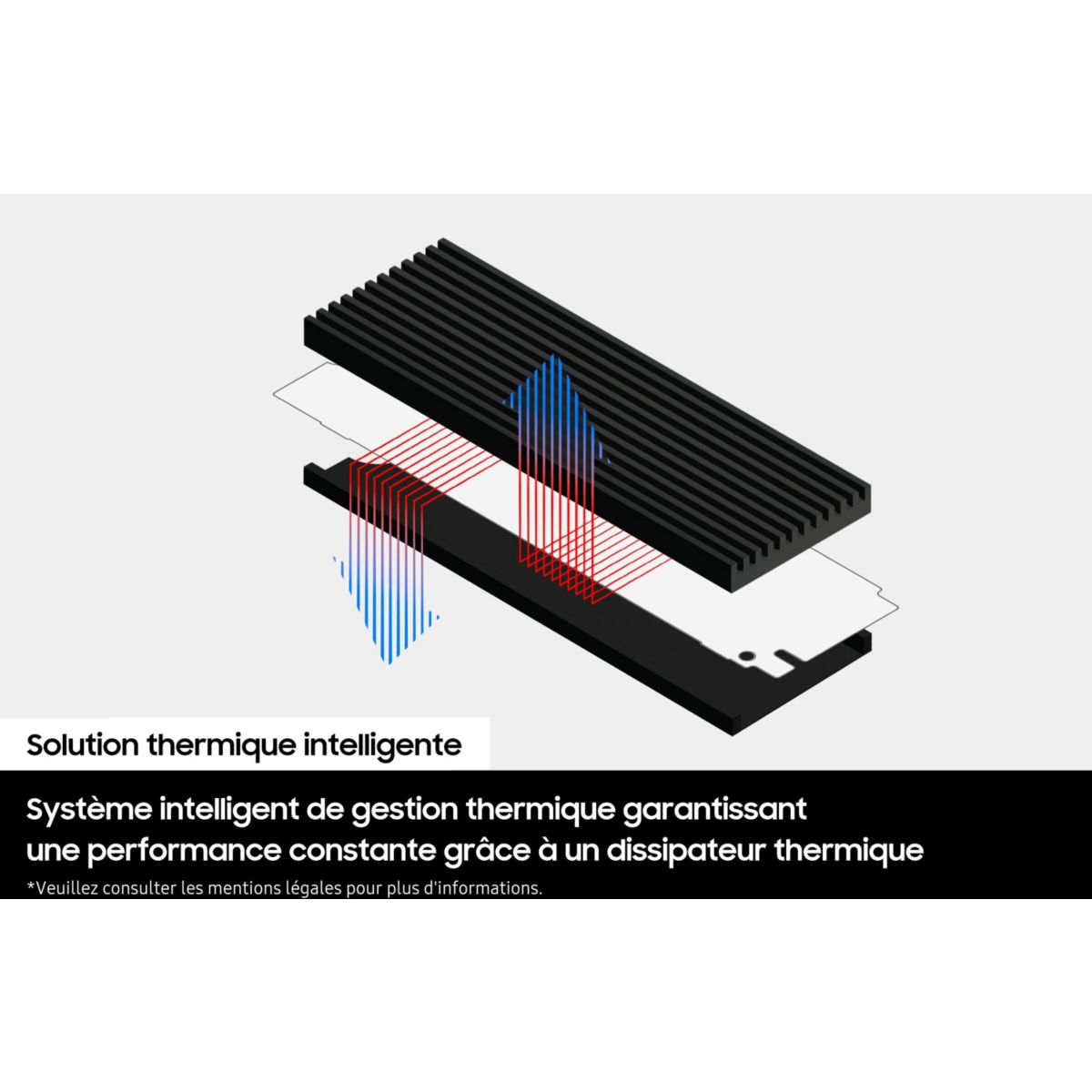 Disque SSD interne 1To 990 Pro avec dissipateur pour PS5 couleur unique, SAMSUNG