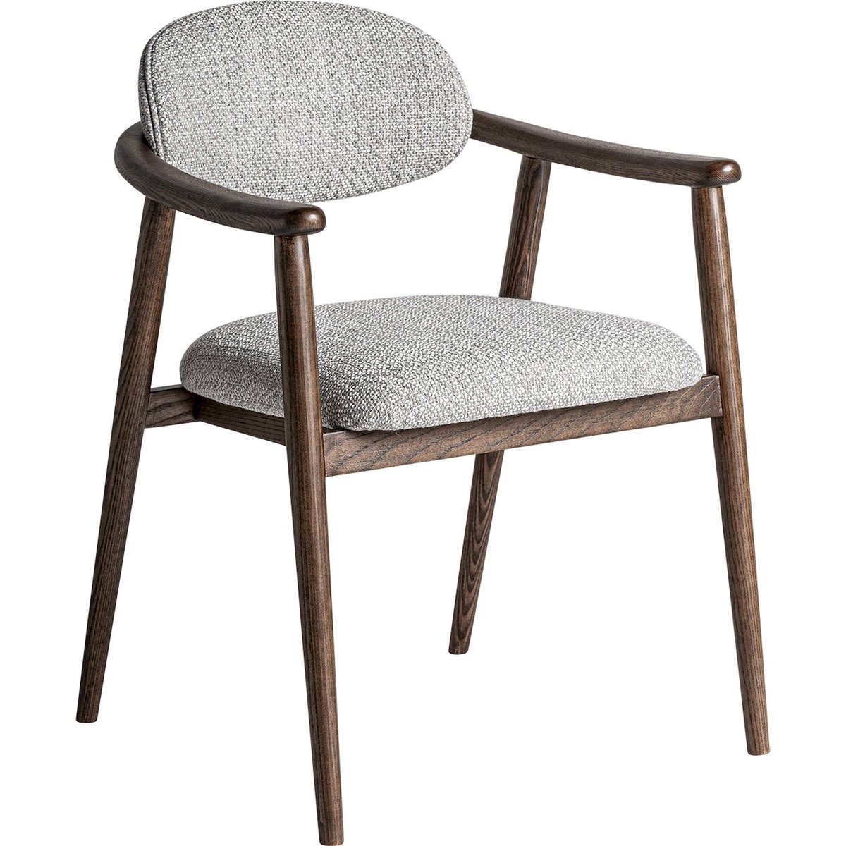 Chaise design en bois de frêne finition mate marron bois naturel mat, RECOLLECTION