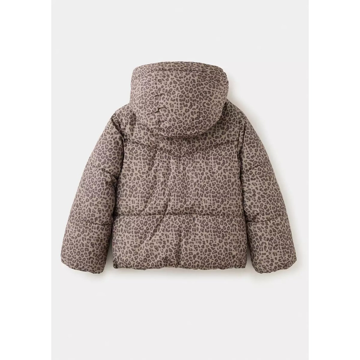 Anorak matelassé léopard marron, MANGO KIDS