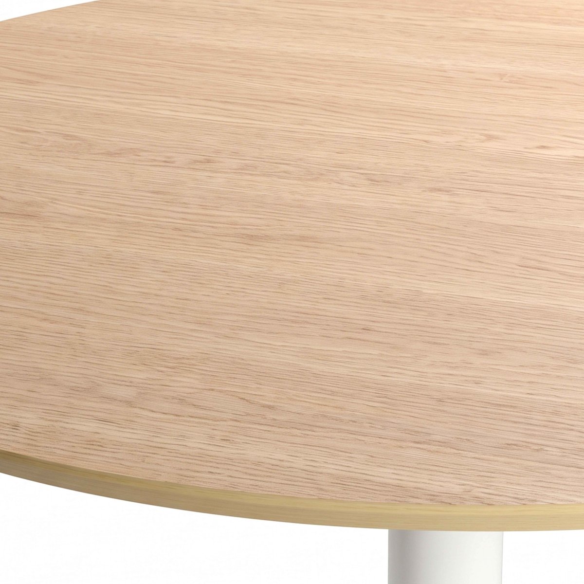 Table à manger ronde plaqué chêne Ø110x74 cm, AMBER bois, OVIALA