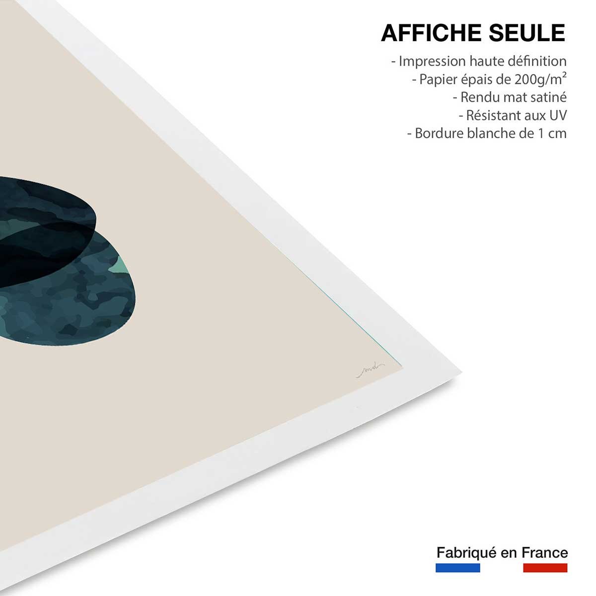 Affiche minimal things affiche seule, HEXOA