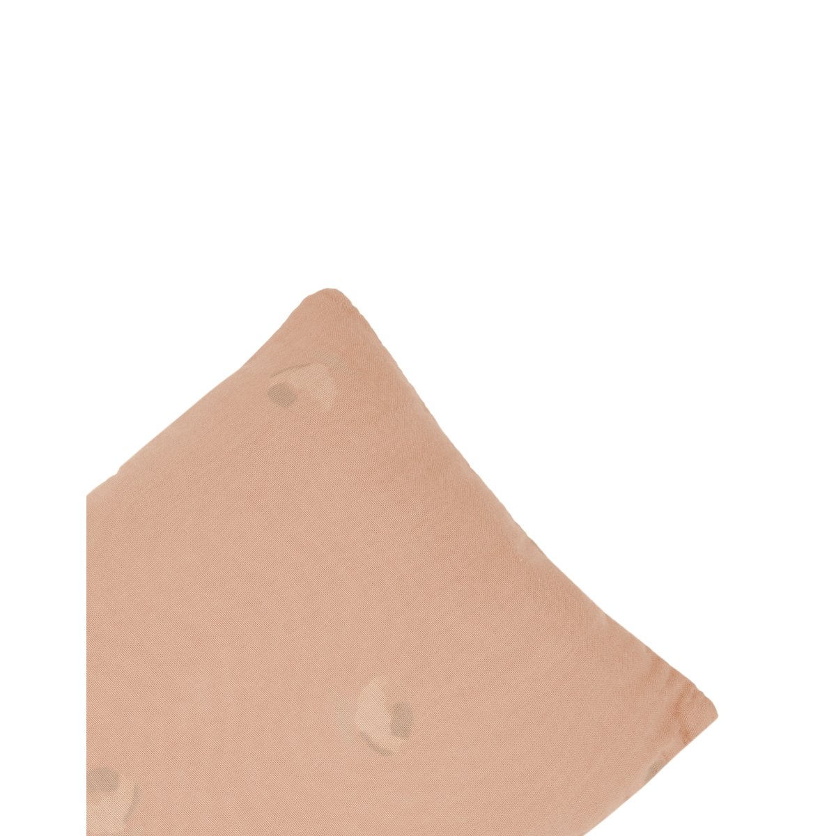Coussin rectangulaire en double gaze de coton lavé WABI-SABI fleurs blossom / rose poudré, NOBODINOZ