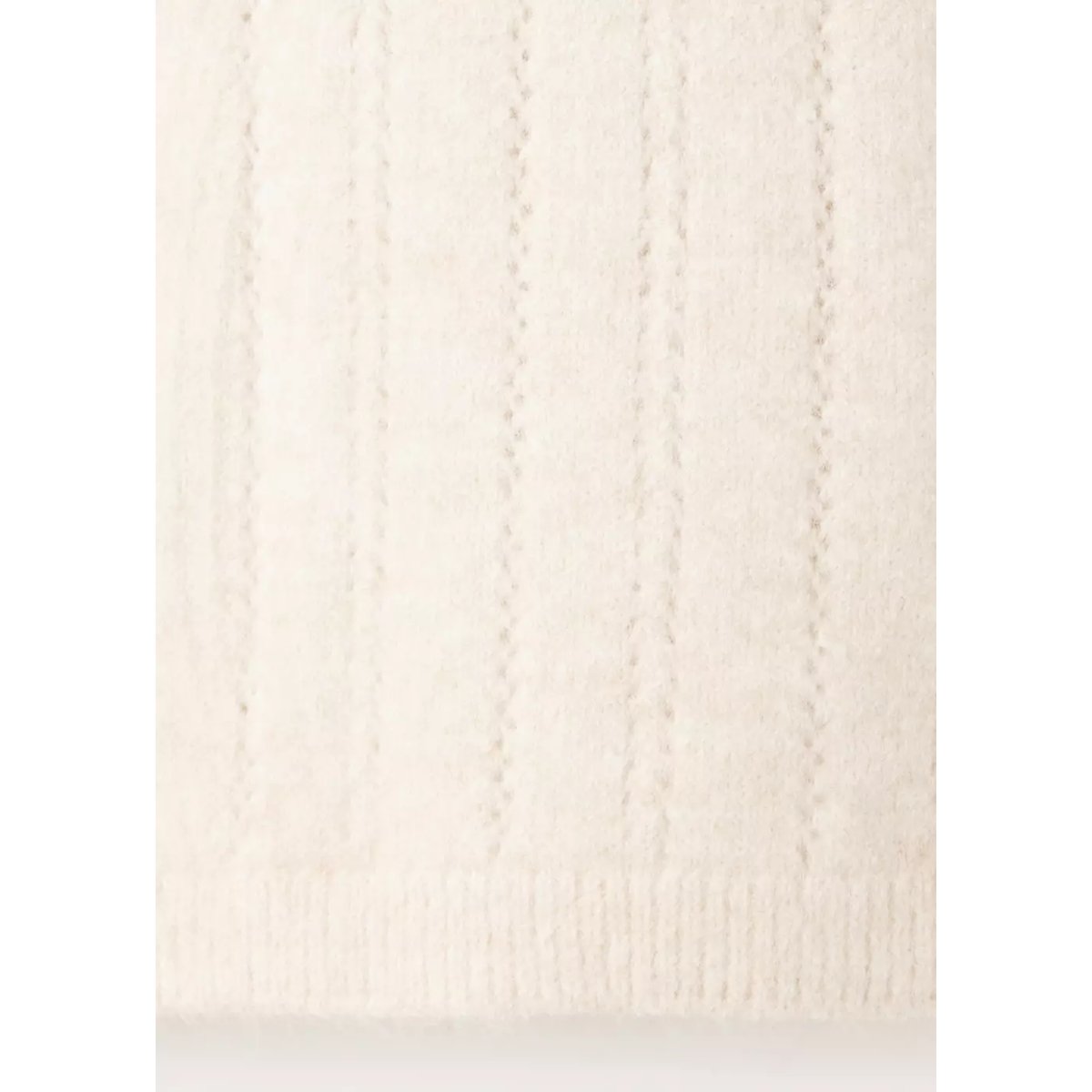 Gilet maille ajourée beige, MANGO BABY