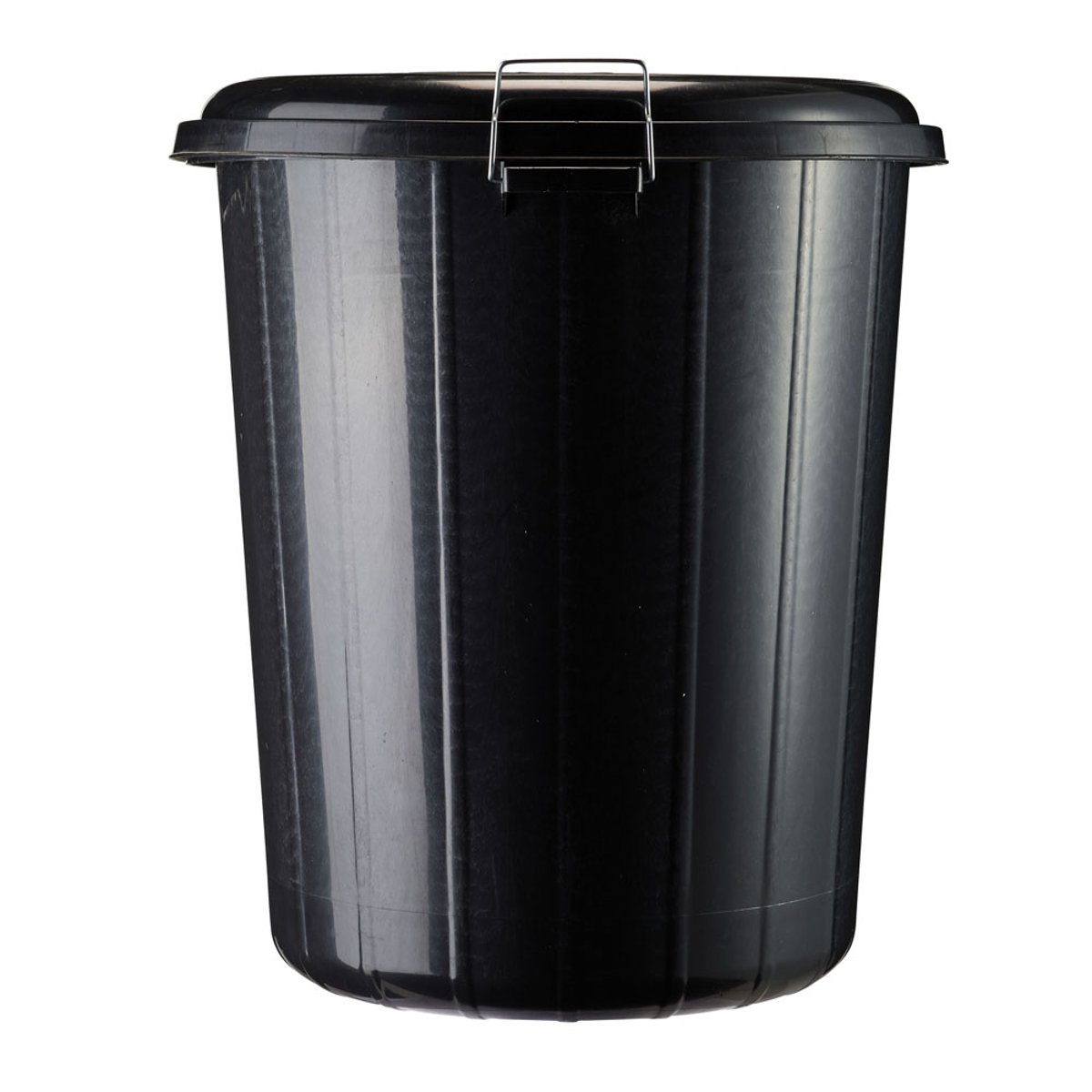 Poubelle 85L avec couvercle et verouillage - RONDO noir, ROSSIGNOL