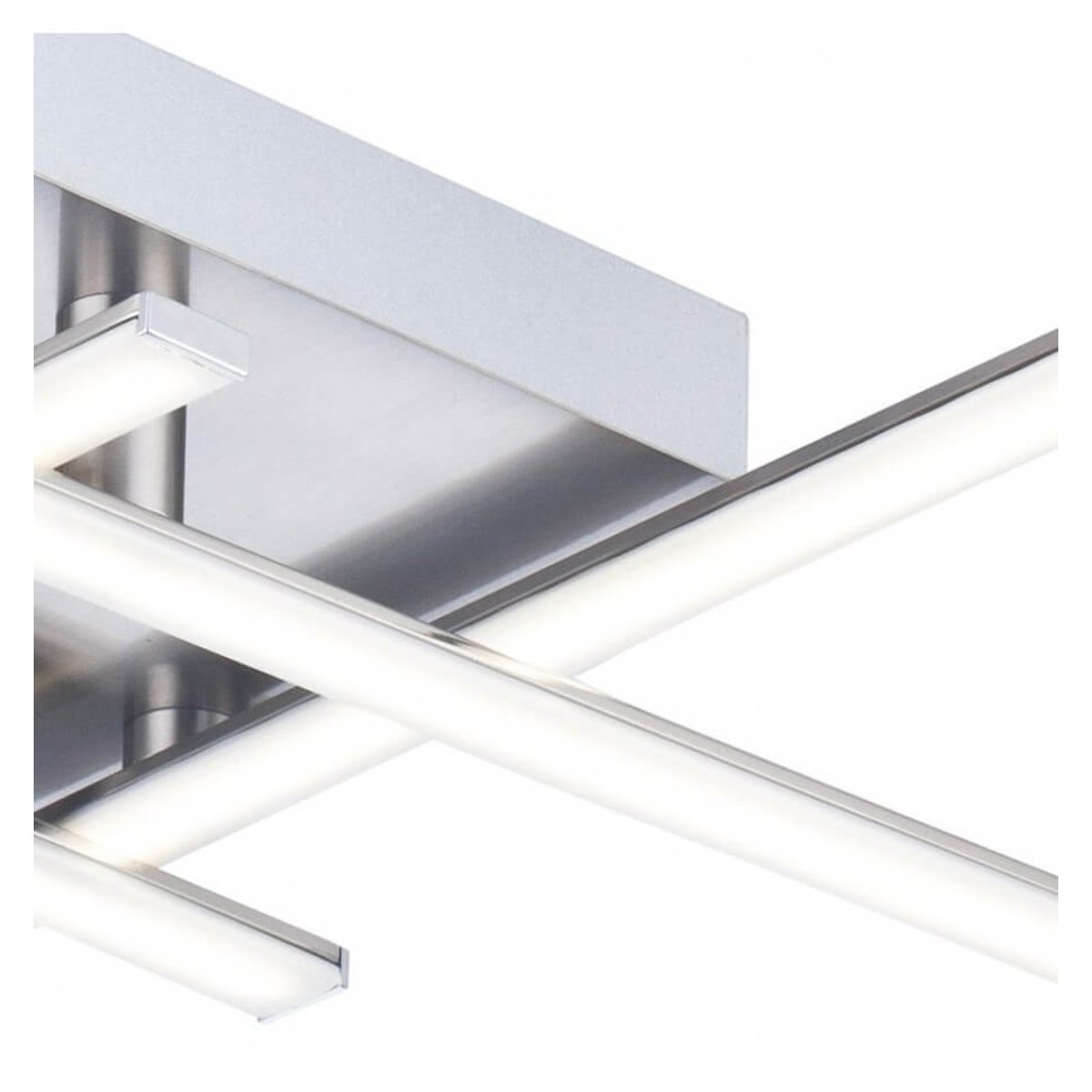 Plafonnier LED 4 bras nickel mat - YUNA nickel, KOSILUM