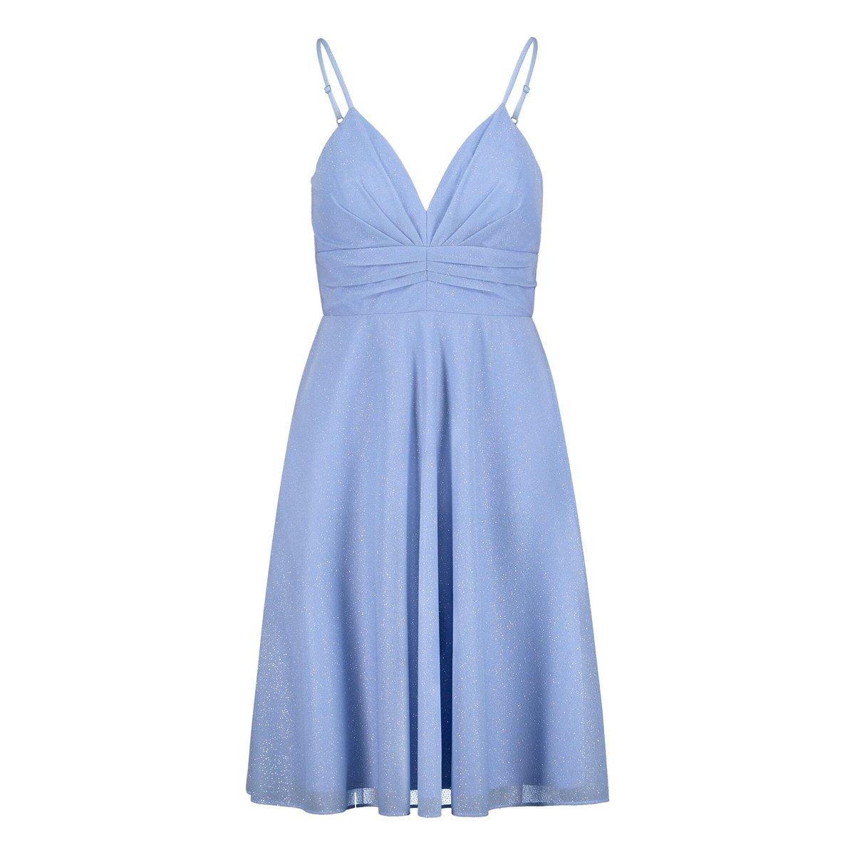 Robe de cocktail longueur chevilles blue/silver, VERA MONT