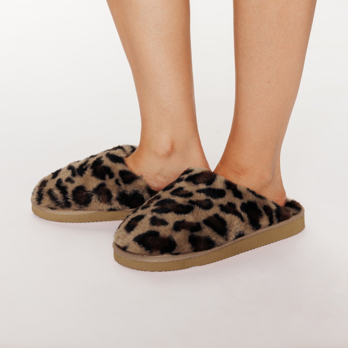 Chaussons femme leopard ANAELLE multico marron, ROUGEGORGE LINGERIE