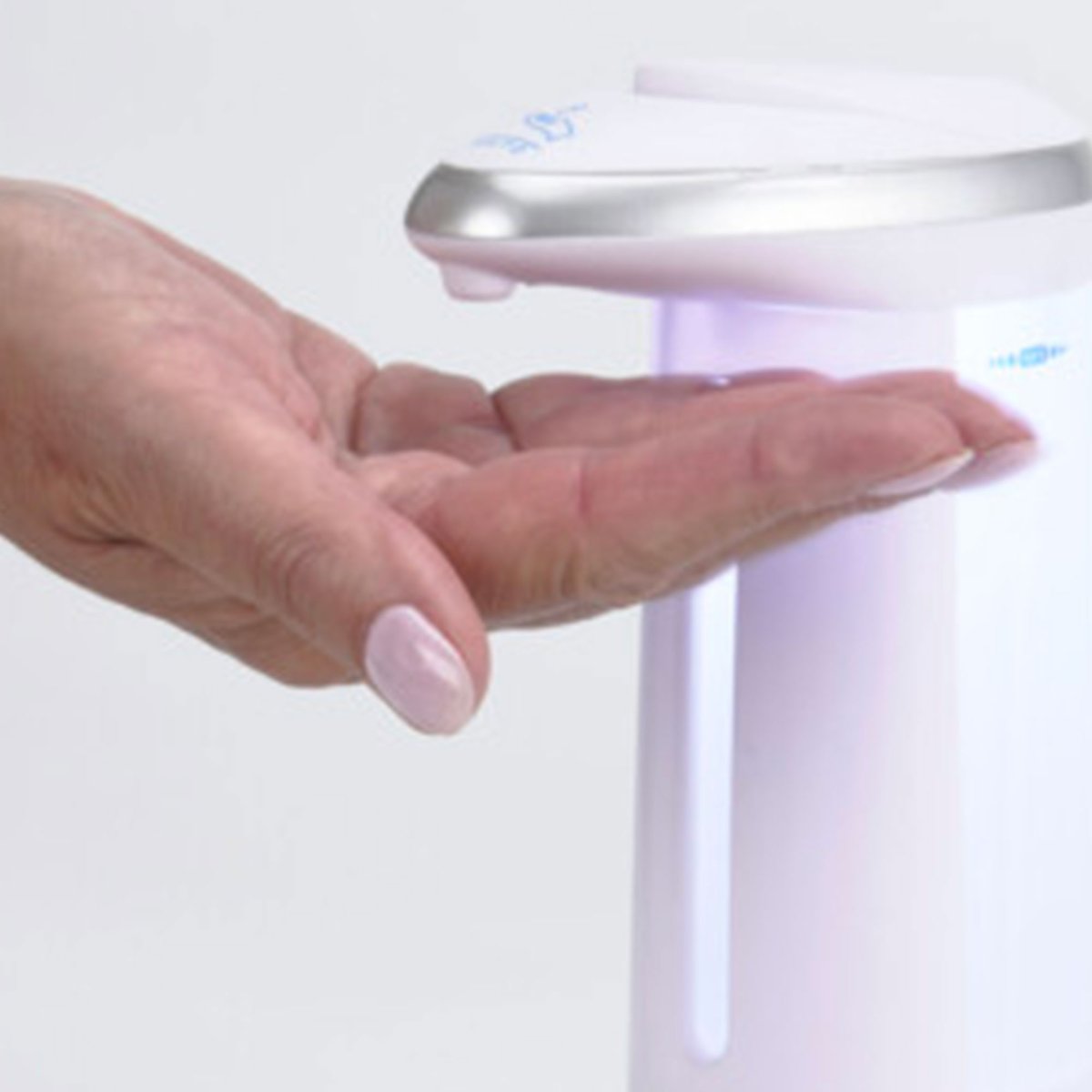 Distributeur de savon automatique sans contact blanc blanc, WADIGA
