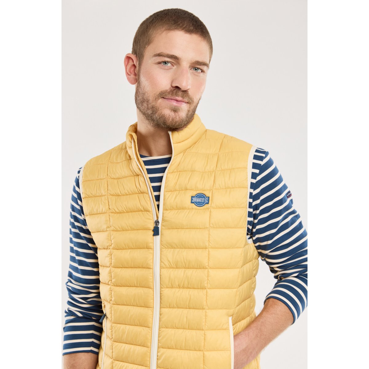 Doudoune sans manches bourdon int-ivoire/bourdon, ARMOR-LUX