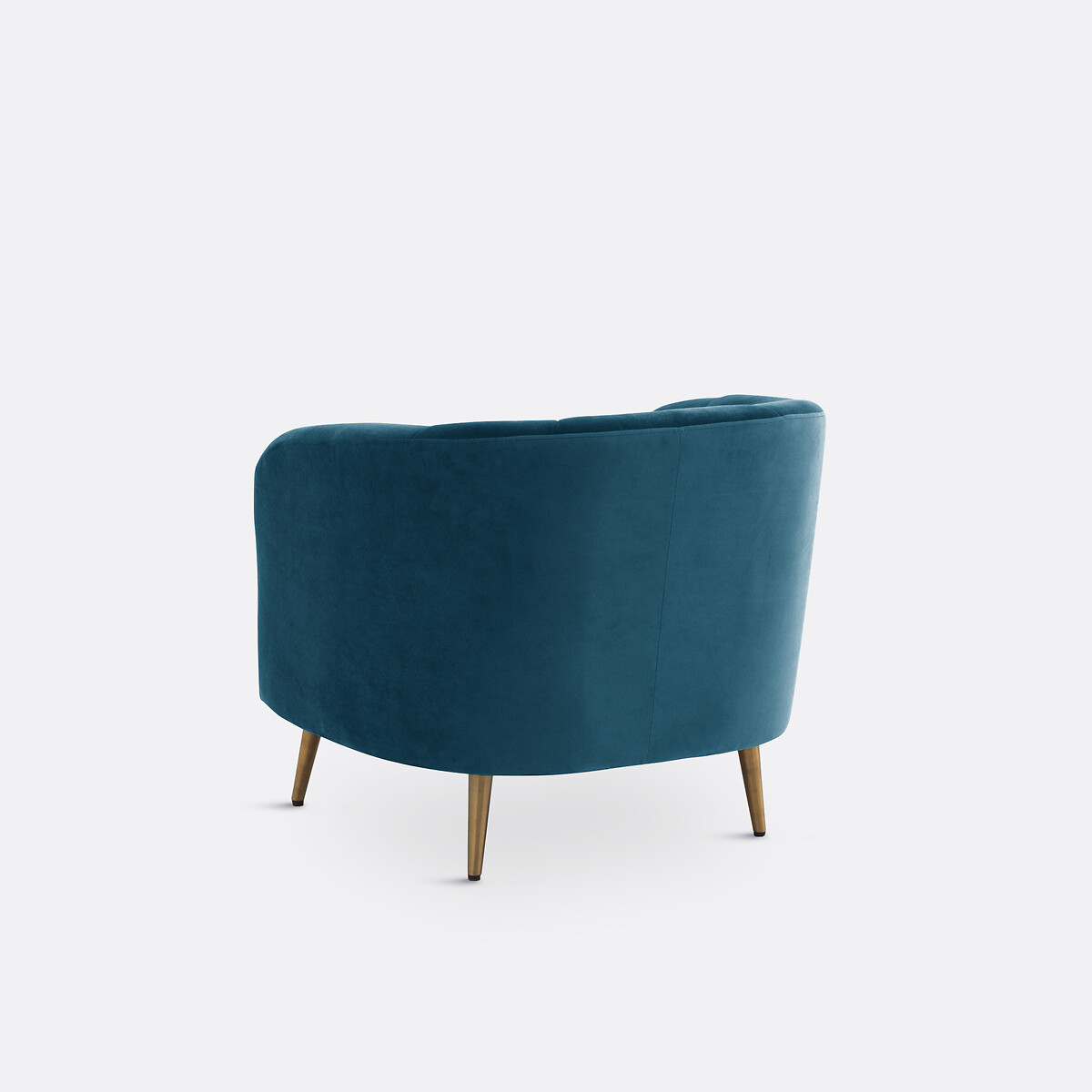 Fauteuil velours, Leone bleu de prusse, LA REDOUTE INTERIEURS
