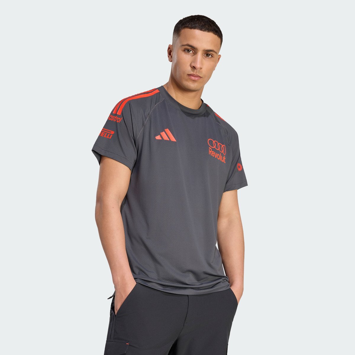 Maillot Audi Revolut F1 Team Mechanics Maillot Audi Revolut F1 Team Mechanics utility black / hi-res red, adidas Performance