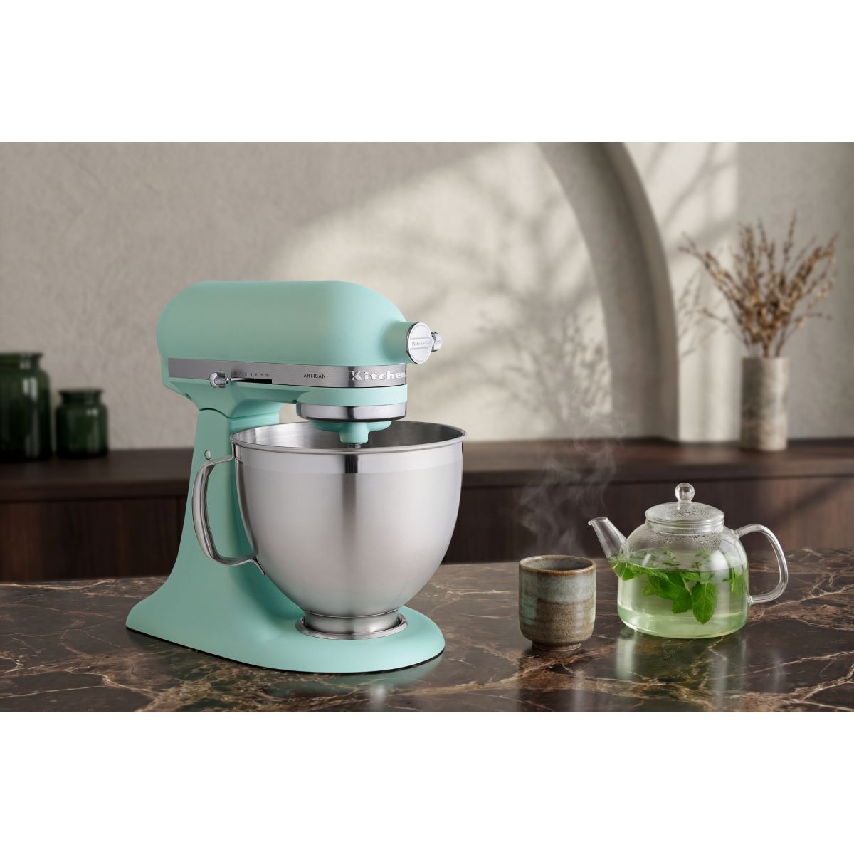 Robot pâtissier MULTIFONCTION SPEARMINT 5KSM195PSESD couleur unique, KITCHENAID