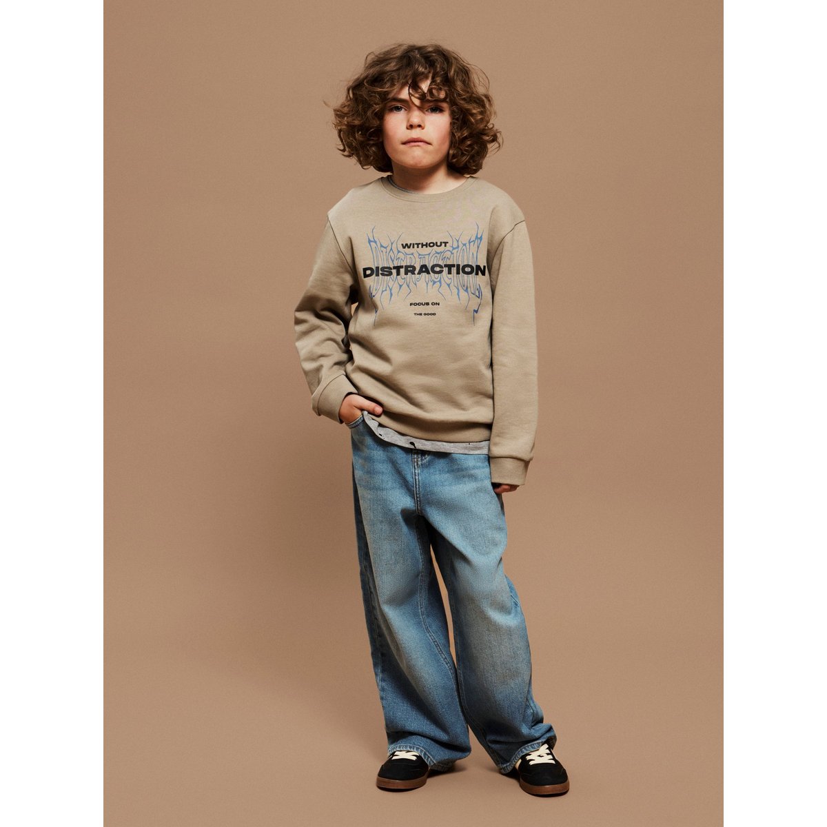 Sweat-Shirt vintage khaki, NAME IT