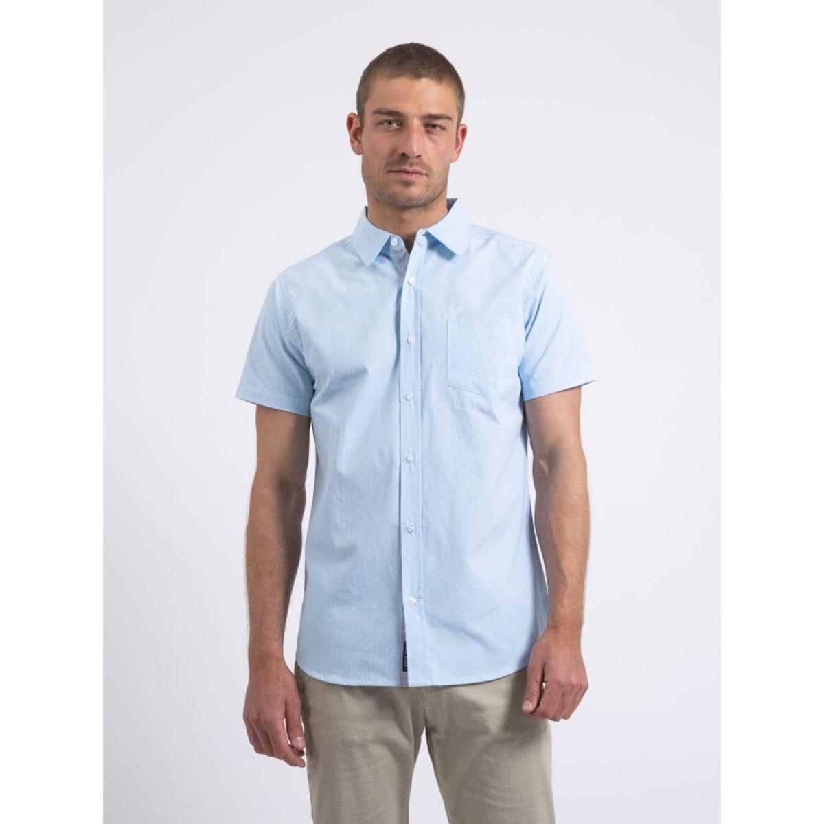 Chemise Manches Courtes Motifs Doritax bleu, RITCHIE