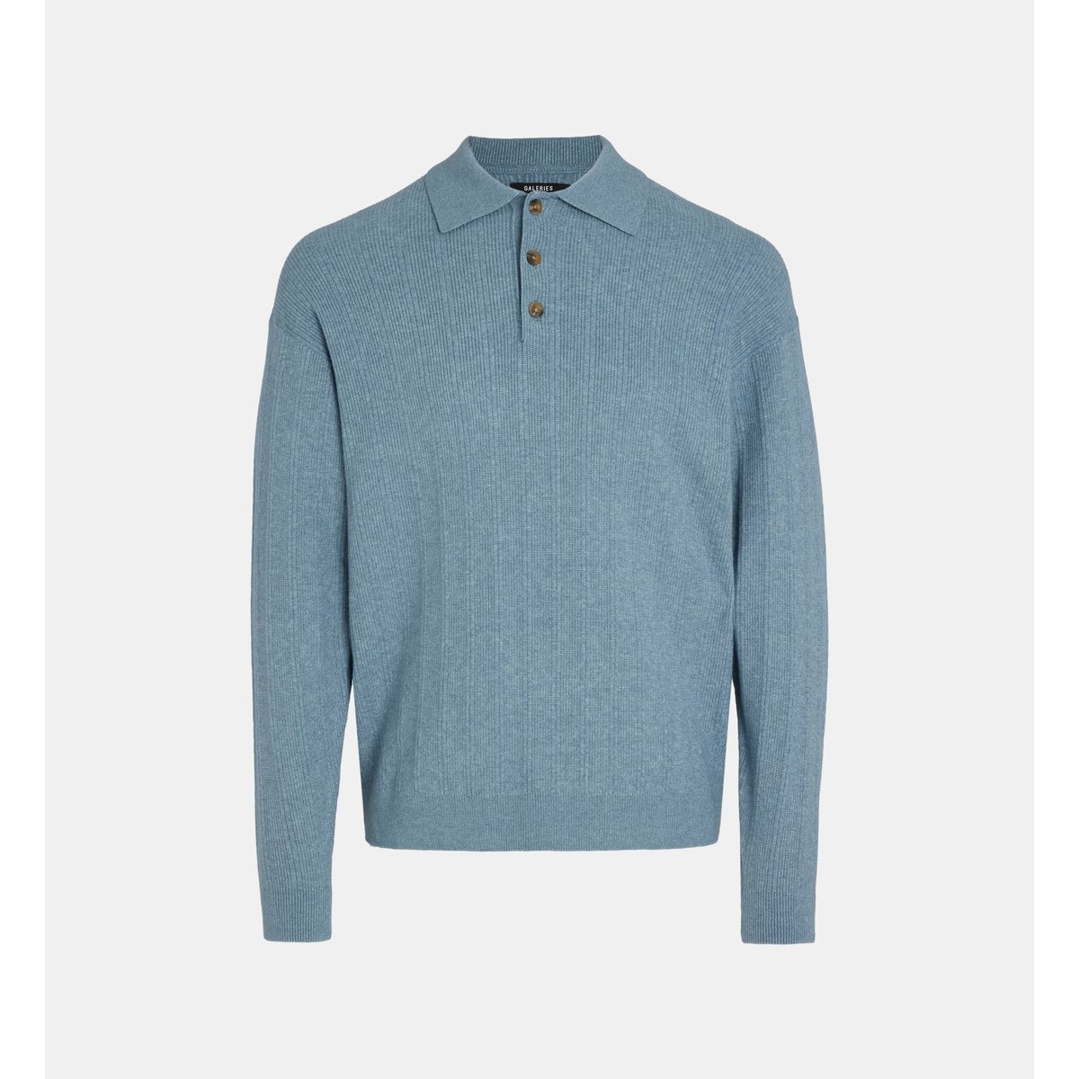 Polo solomay à rayures bleu grisé, GALERIES LAFAYETTE