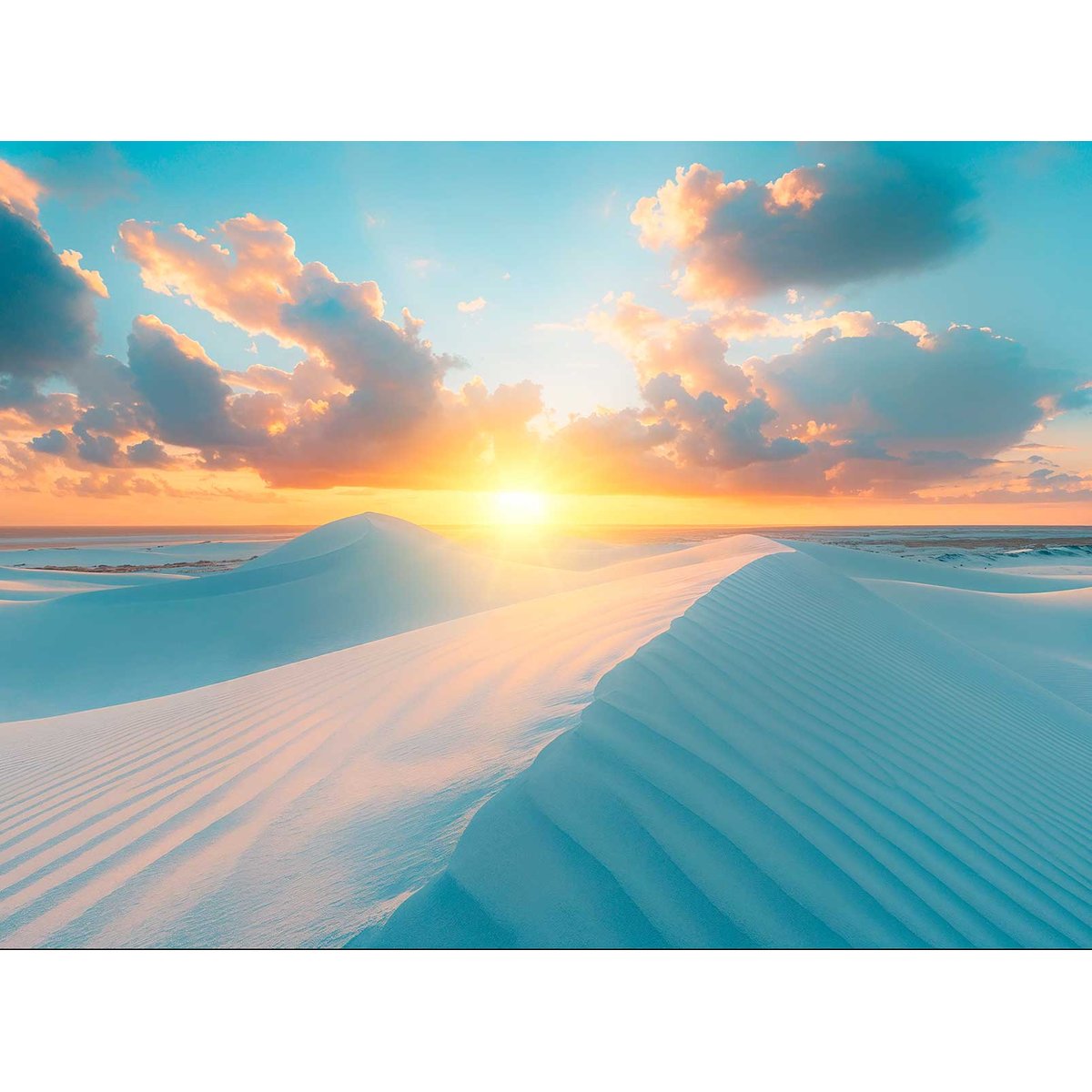 Papier peint dunes au brésil sous le sunset intissé, HEXOA