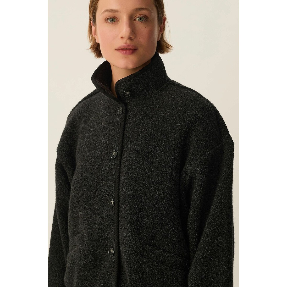Zlavina Knitted High Neck Jacket 90000057, DES PETITS HAUTS