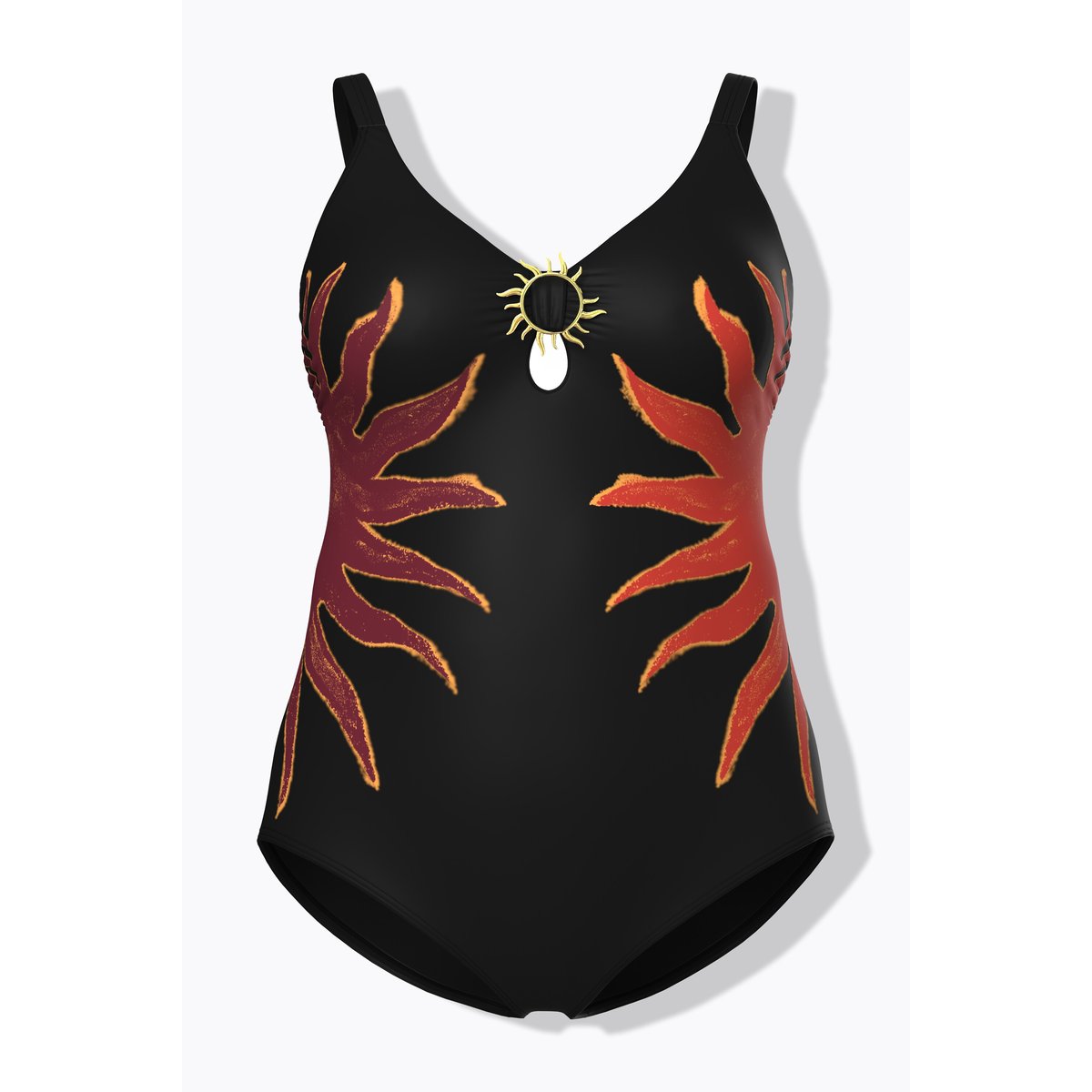 Maillot de bain motif soleils noir, ULLA POPKEN