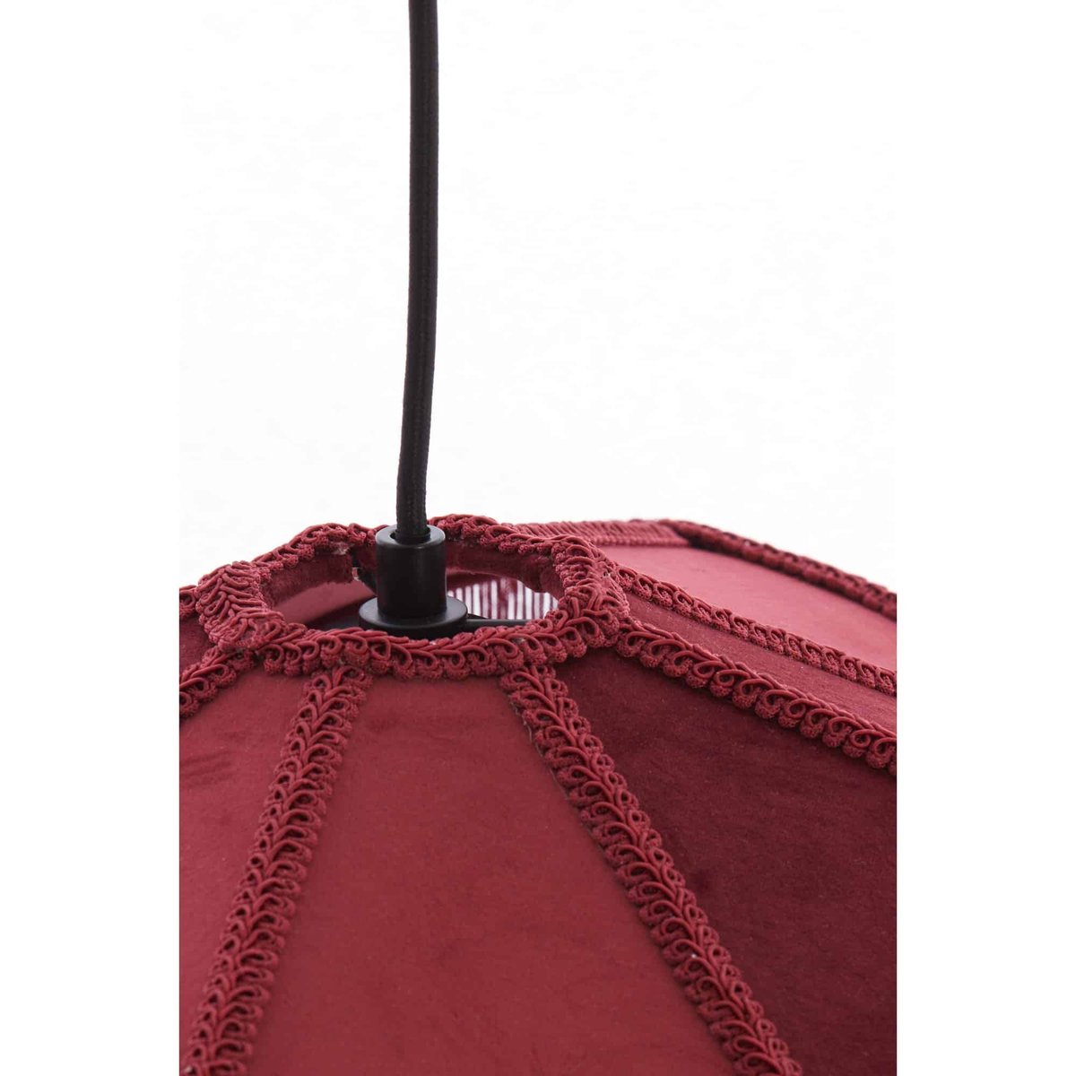 Lampe Suspendue Métal TIFFANY bordeaux, LIGHT & LIVING