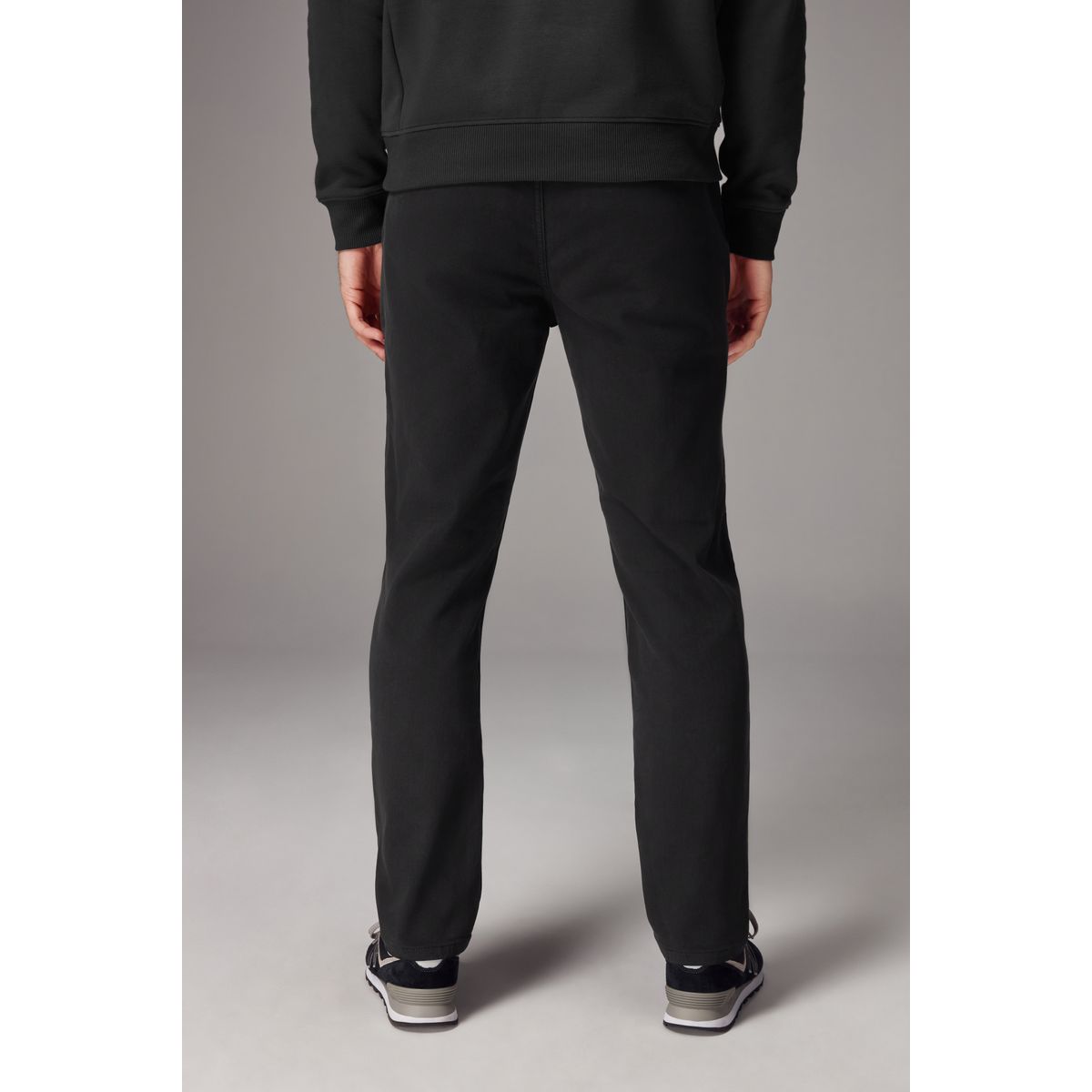 Pantalon chino slim noir, NEXT