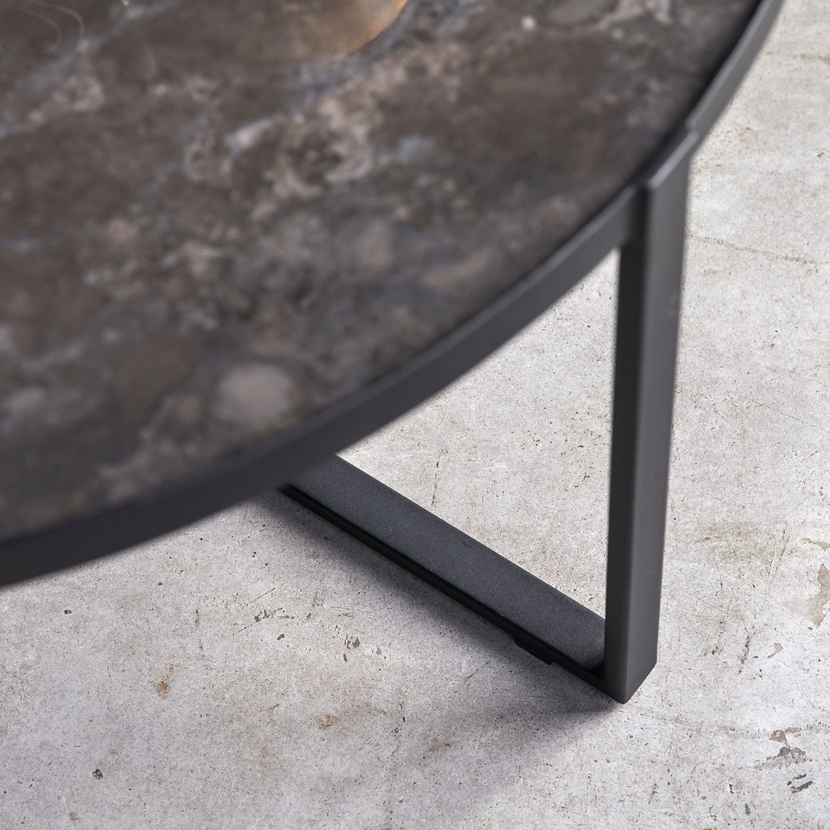 Table basse en Marbre, MILAN noir, TIKAMOON