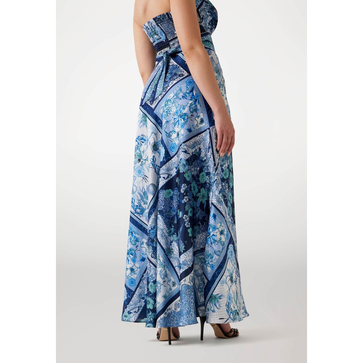 Jupe Longue Imprimé Foulard blau multi, GUESS