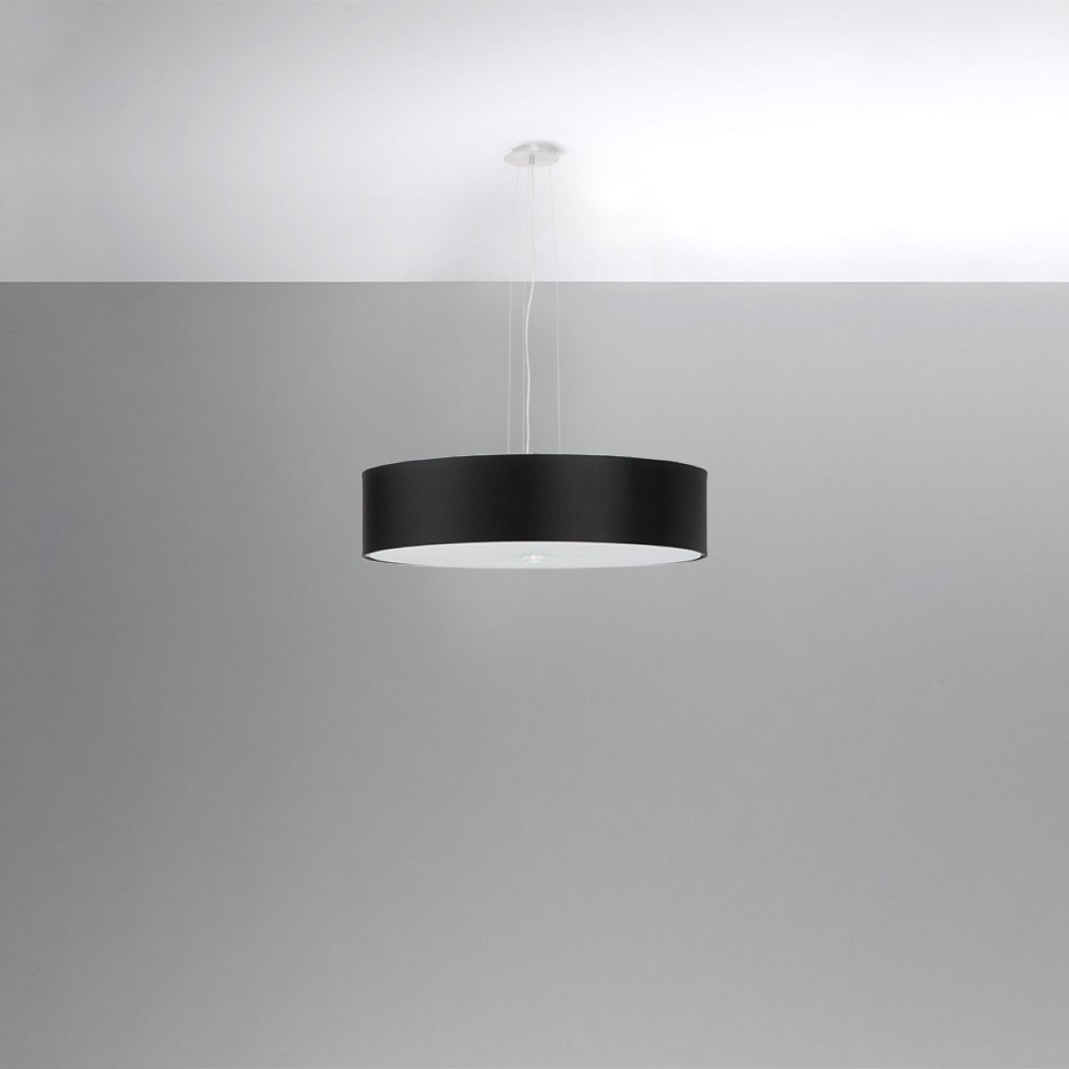 Suspension Tissu Noir E27 5 Skala noir, EDEN
