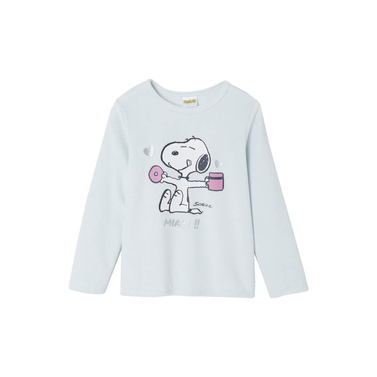 Pyjama Snoopy gris chiné, VERTBAUDET
