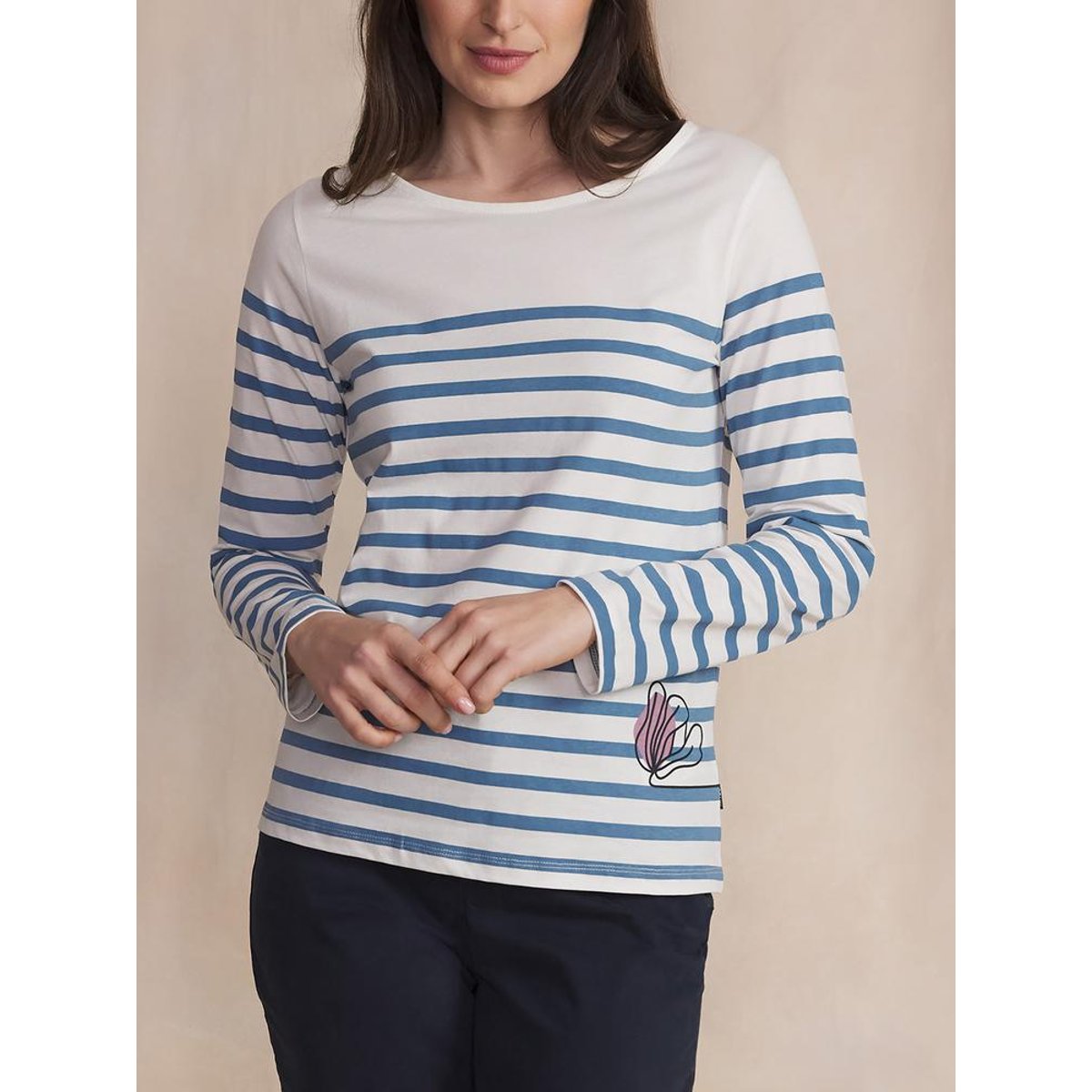 T-shirt manches longues ALISATEE celeste, TBS