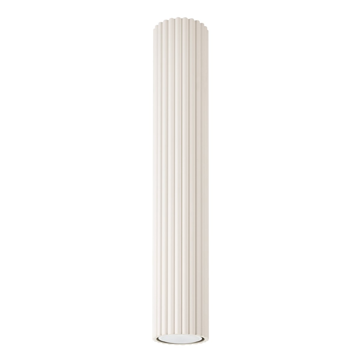 Plafonnier Aluminium Beige GU10 1 Karbon 40 beige, EDEN