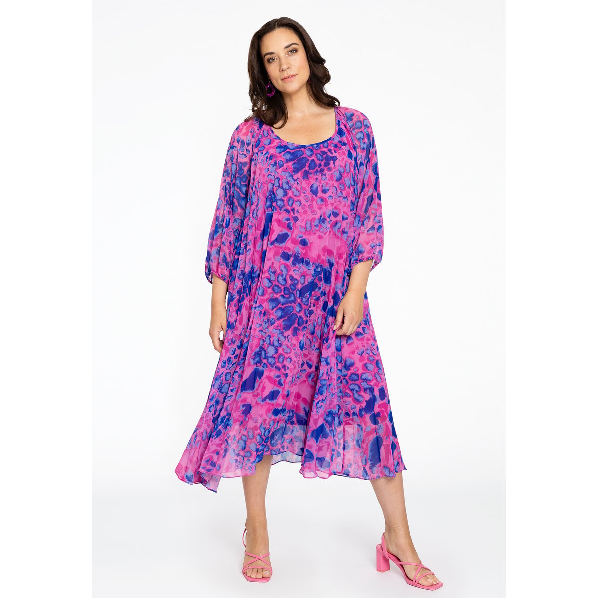 Robe plissée / plissé rose, YOEK