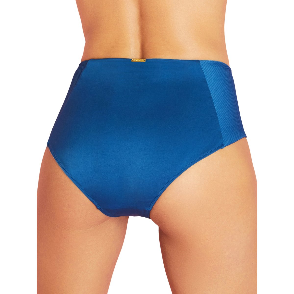 Bas maillot de bain slip taille haute Maldives bleu, SELMARK MARE