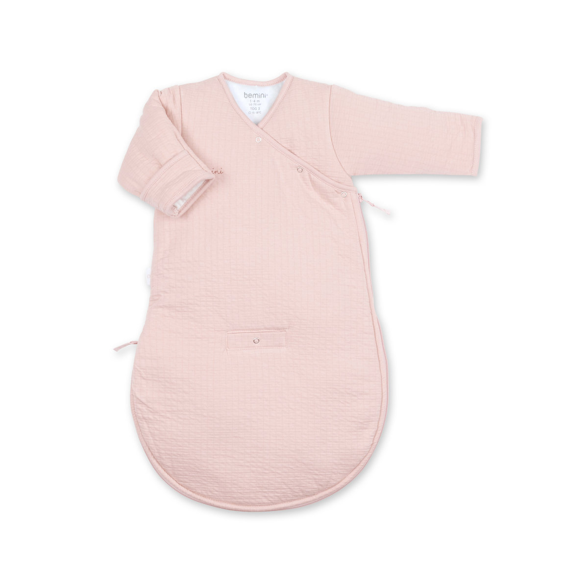 Gigoteuse avec moufles hiver - TOG 3 Moelleux bien chaud blush, BEMINI