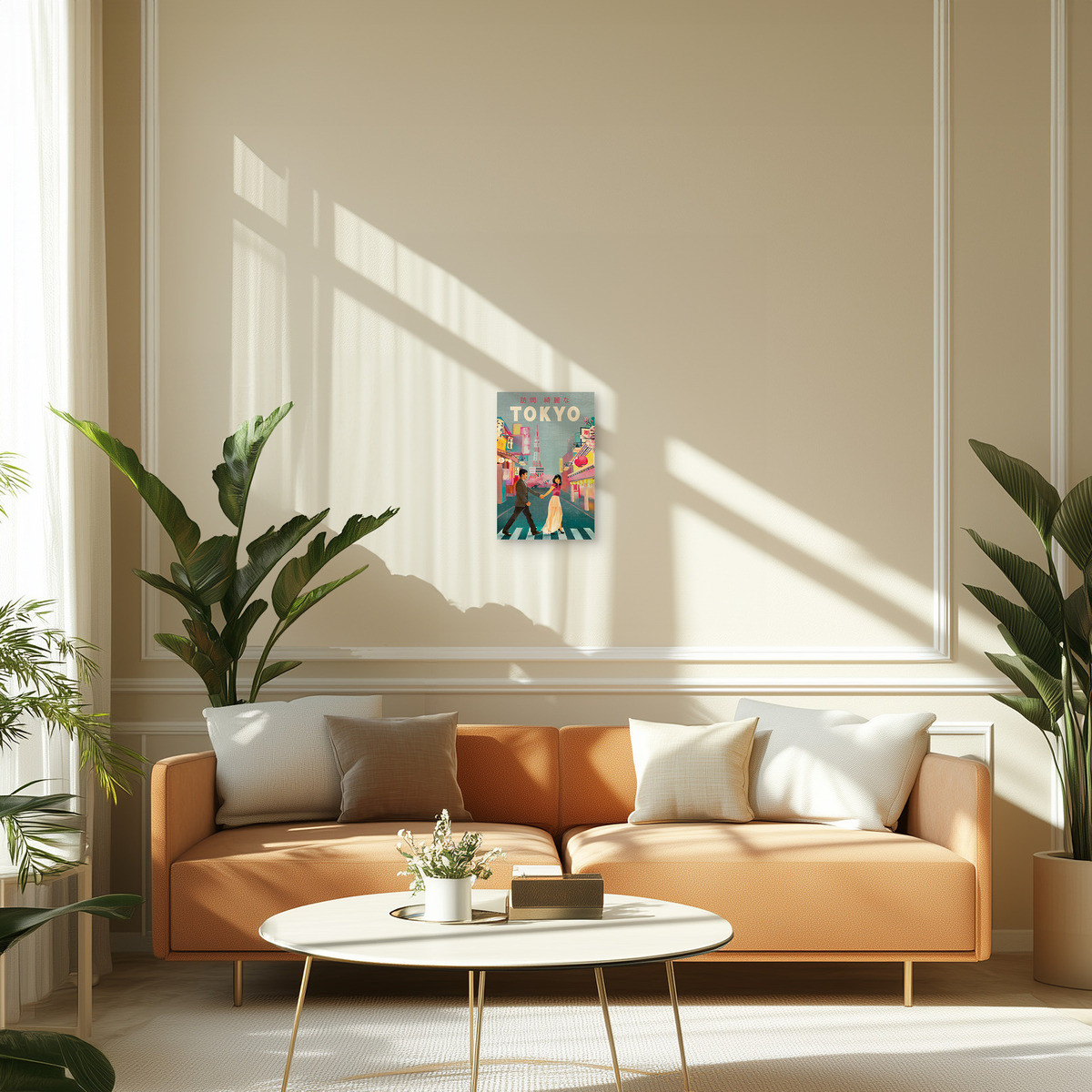 Tableau Sur Toile Tokyo Floral ILLUSTRATION tableaux sur toile-multicolore, CEANOTHE