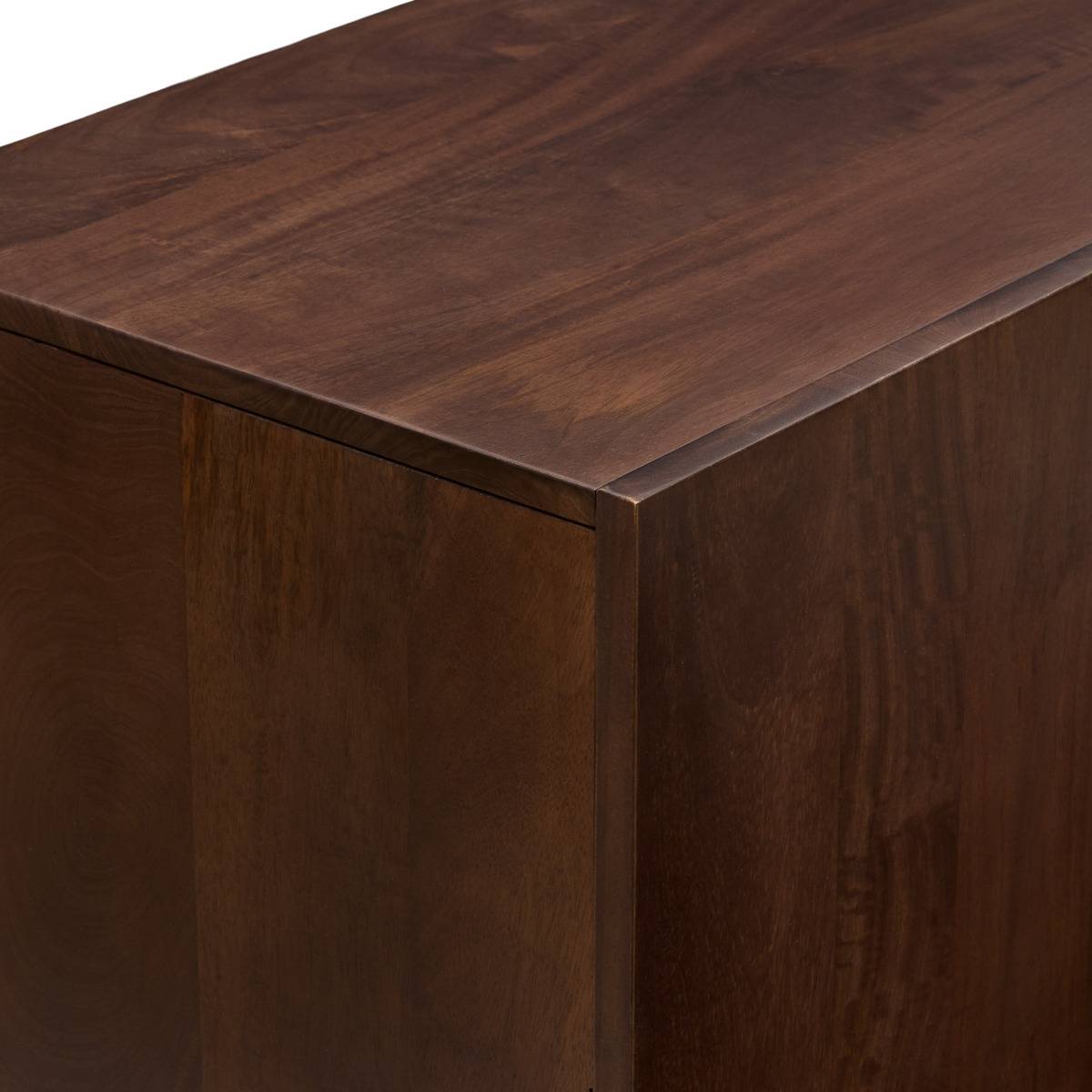 Buffet rectangulaire avec portes en manguier NYERO marron, ATMOSPHERA