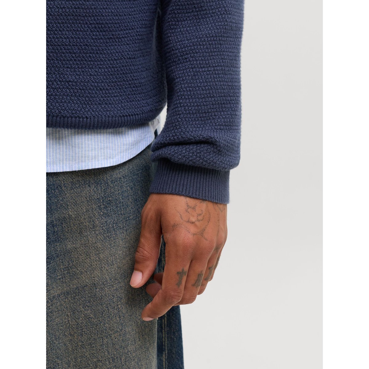 Pull En Maille navy blazer 1, JACK & JONES