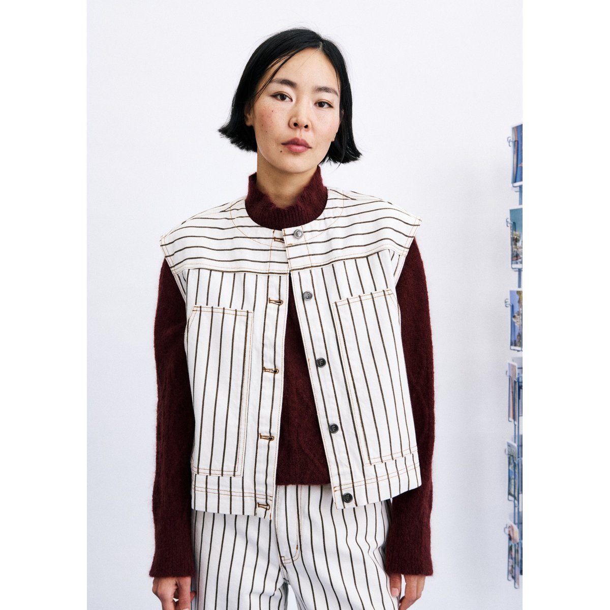 Gilet Kenwood en coton KENWOOD beige crème, FRNCH