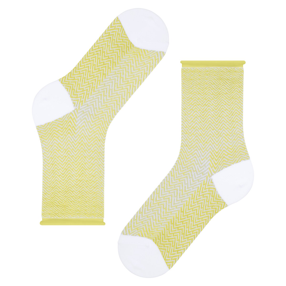 Chaussettes Clean Break jaune-ananas, FALKE