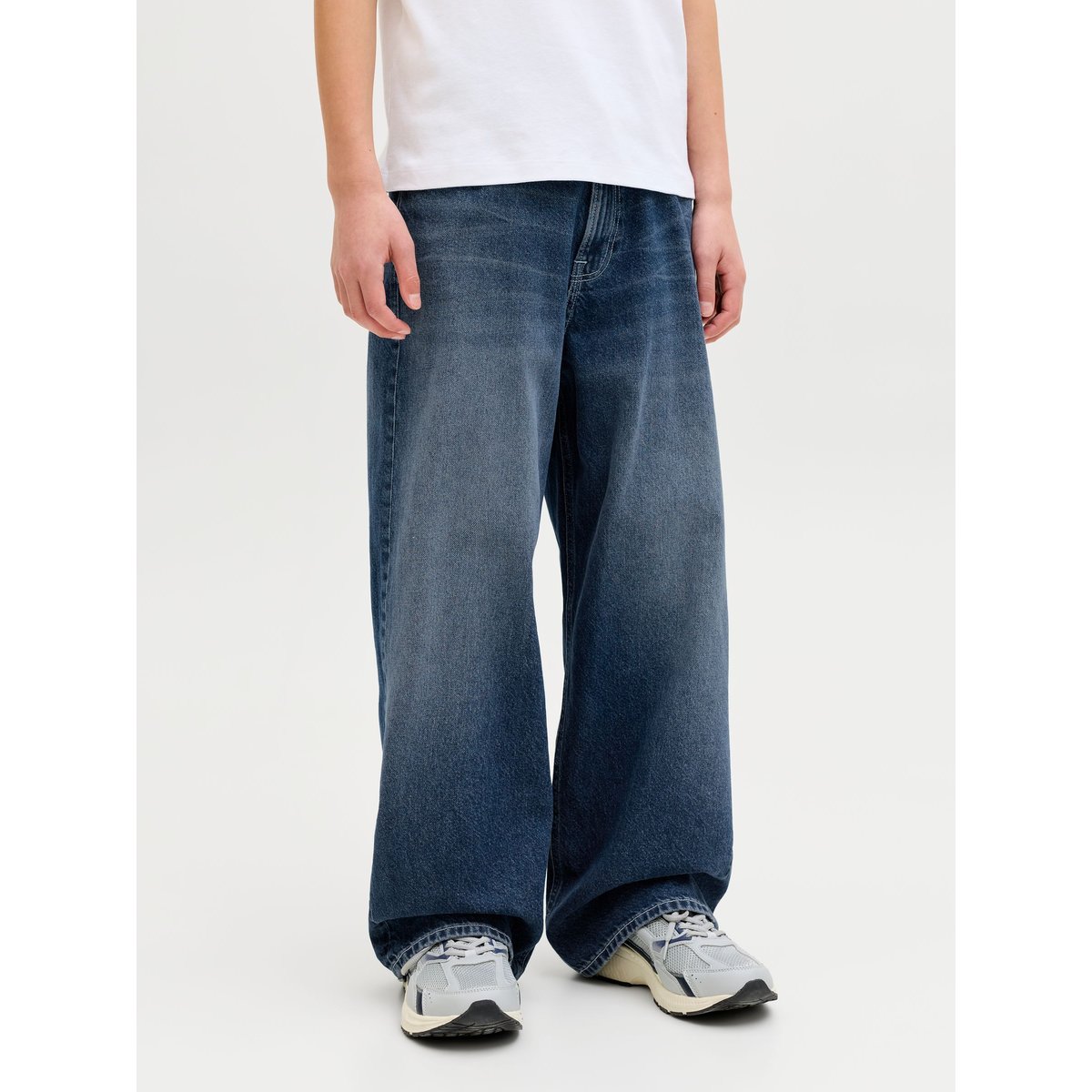 Jean À Coupe Wide blue denim, JACK & JONES JUNIOR