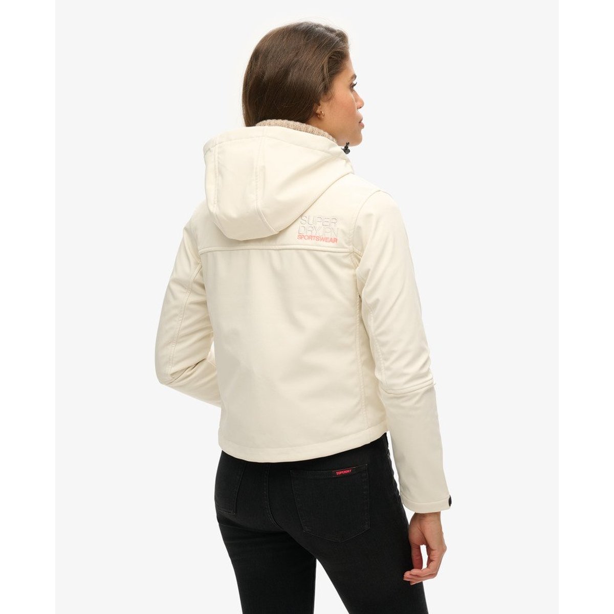 Veste à capuche Softshell CODE Trekker riz blanc, SUPERDRY