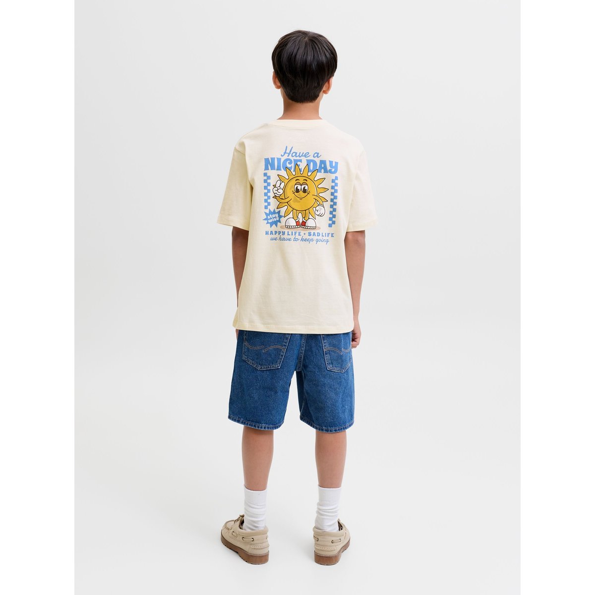 T-Shirt antique white, JACK & JONES JUNIOR