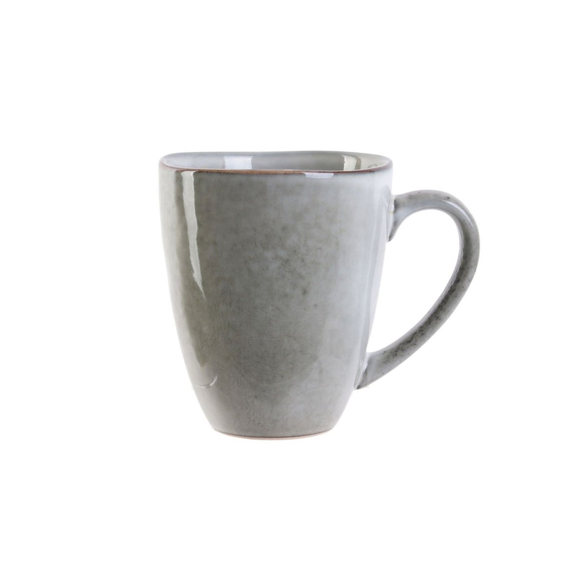Lot de 2 mugs en céramique AU GRÉ DU TEMPS gris, TOILINUX