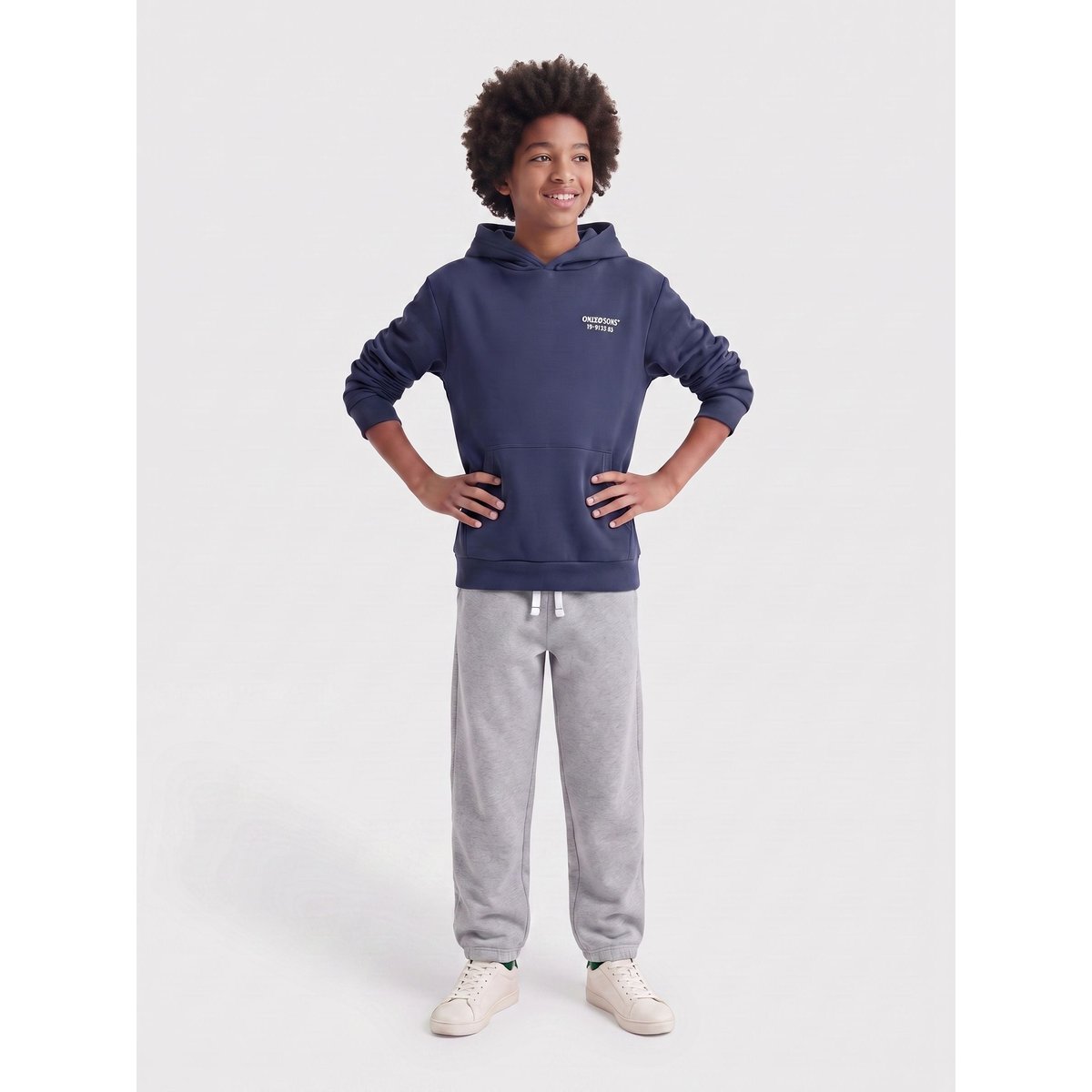 Pantalon De Survêtement grise - light grey melange, ONLY & SONS JUNIOR