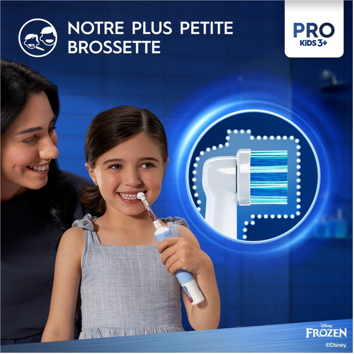 Brosse à dents électrique Vitality Pro Kids Frozen + Etui de voyage couleur unique, ORAL B